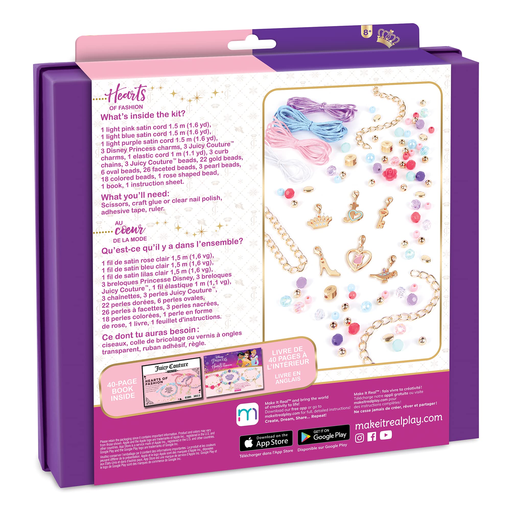 Foto 2 | Kit Para Hacer Pulseras Con Dijes Make It Real Disney Princess - Venta Internacional.