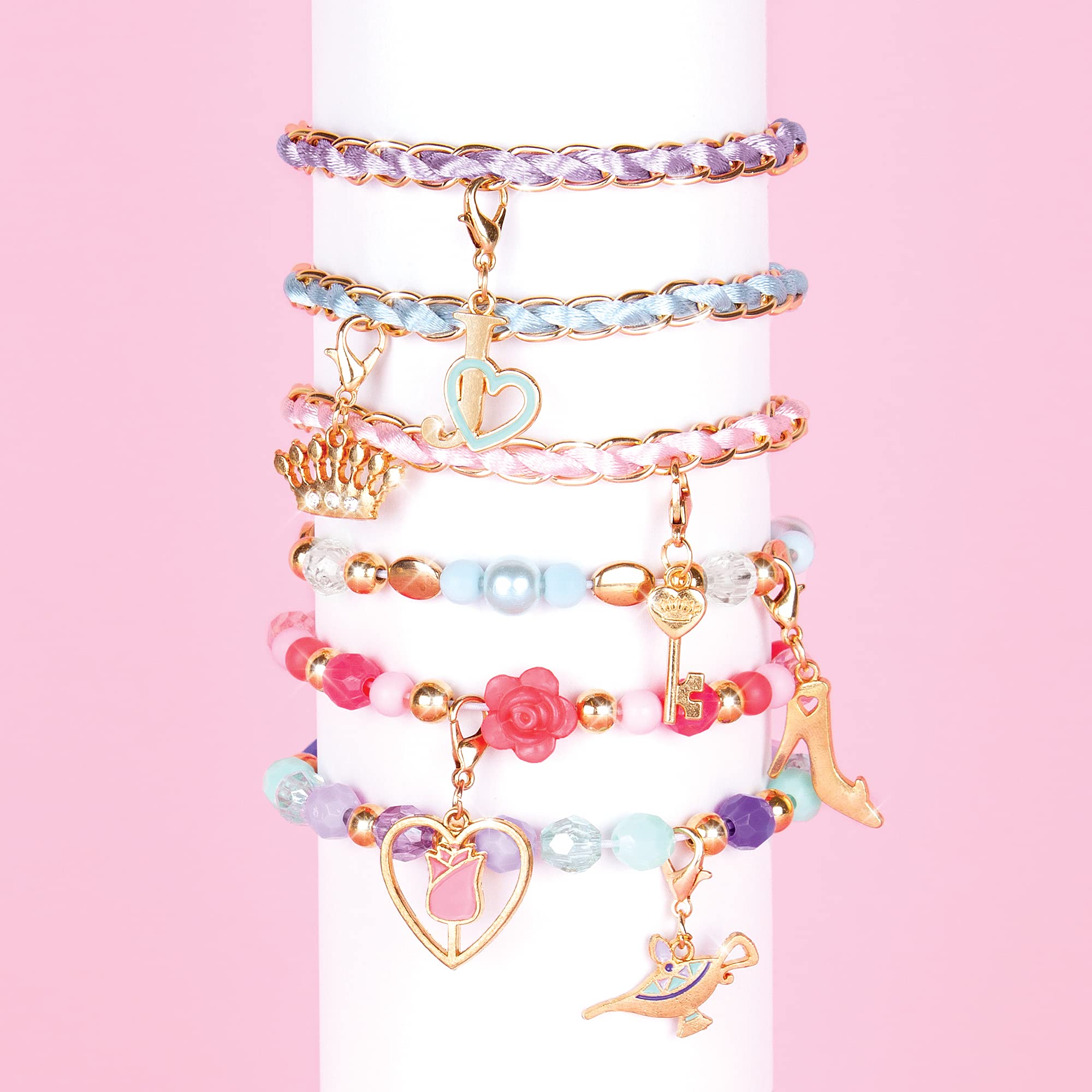 Foto 4 | Kit Para Hacer Pulseras Con Dijes Make It Real Disney Princess - Venta Internacional.