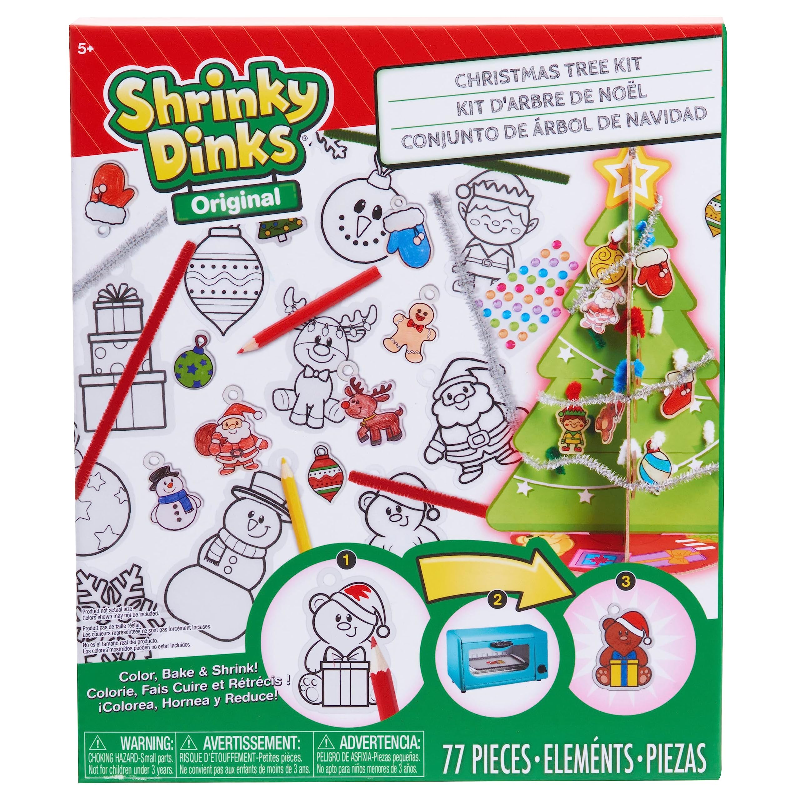 Foto 5 pulgar | Kit De Manualidades Just Play Shrinky Dink Christmas Tree Para Niños Mayores De 5 Años - Venta Internacional.