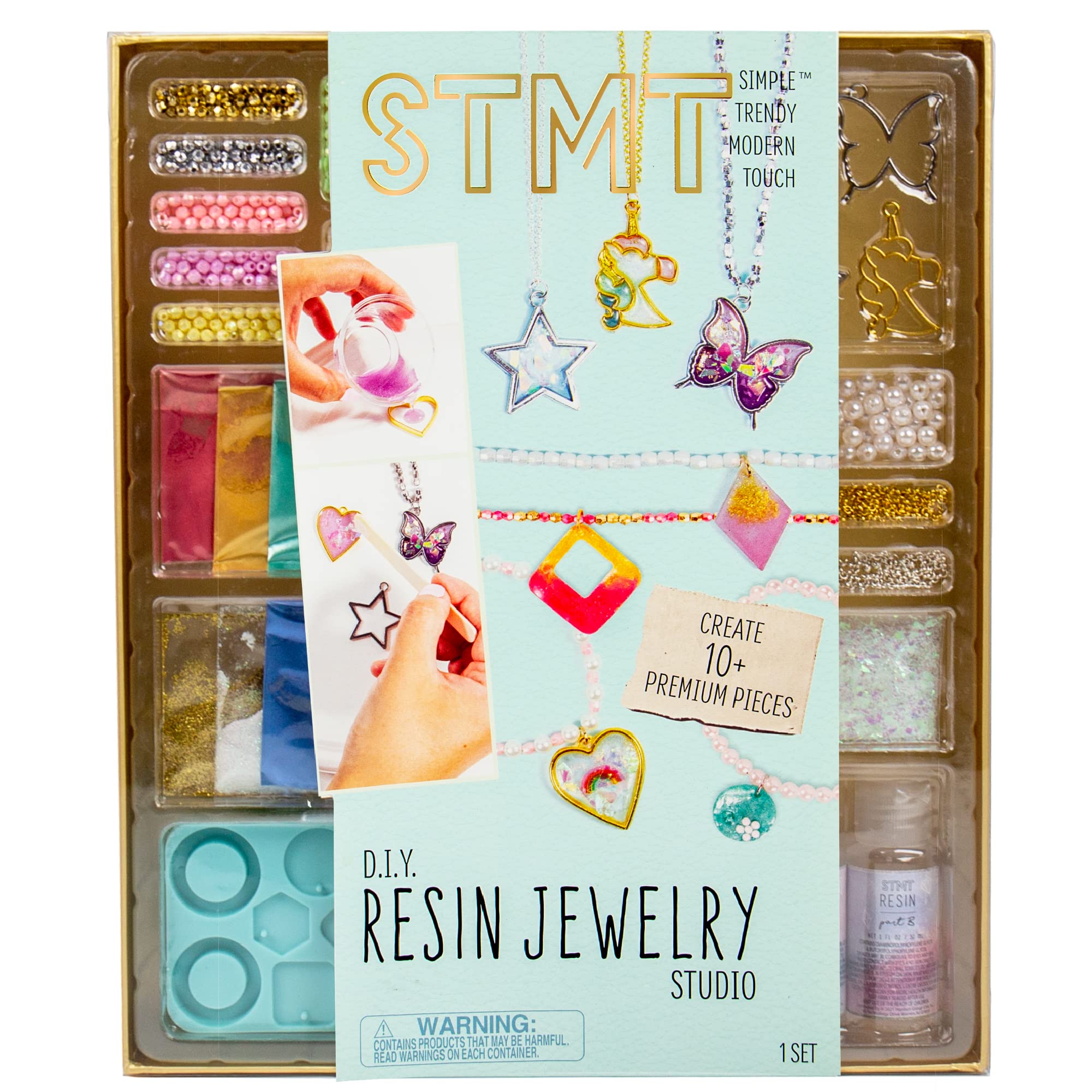 Foto 1 | Kit De Fabricación De Joyas De Resina Stmt Diy Con Moldes Para Niñas Adolescentes - Venta Internacional.