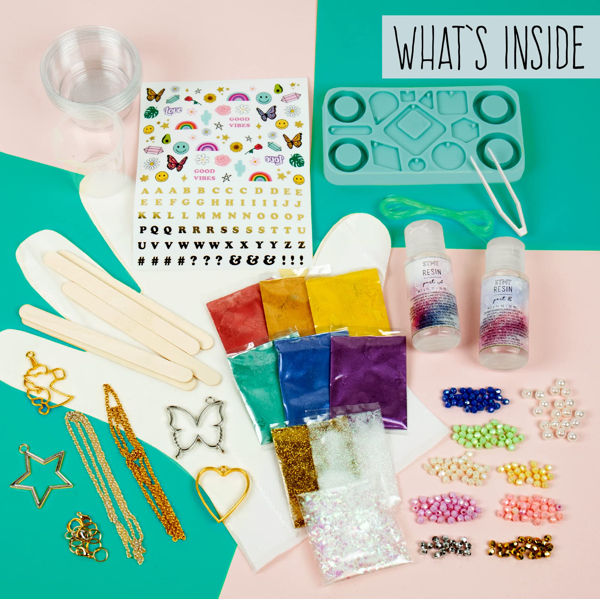 Foto 2 | Kit De Fabricación De Joyas De Resina Stmt Diy Con Moldes Para Niñas Adolescentes - Venta Internacional.