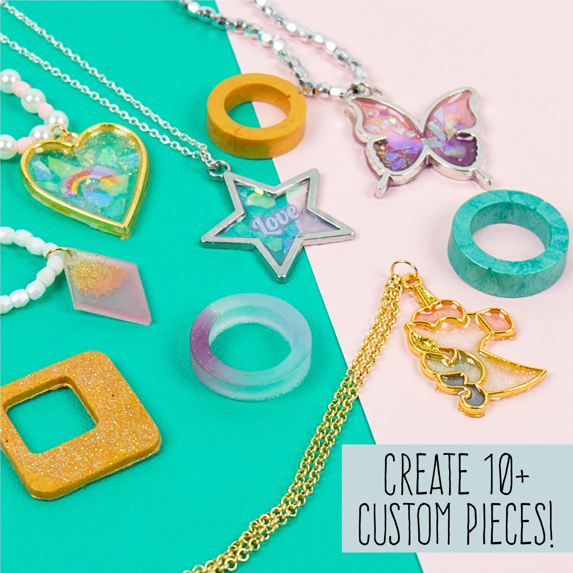 Foto 4 pulgar | Kit De Fabricación De Joyas De Resina Stmt Diy Con Moldes Para Niñas Adolescentes - Venta Internacional.