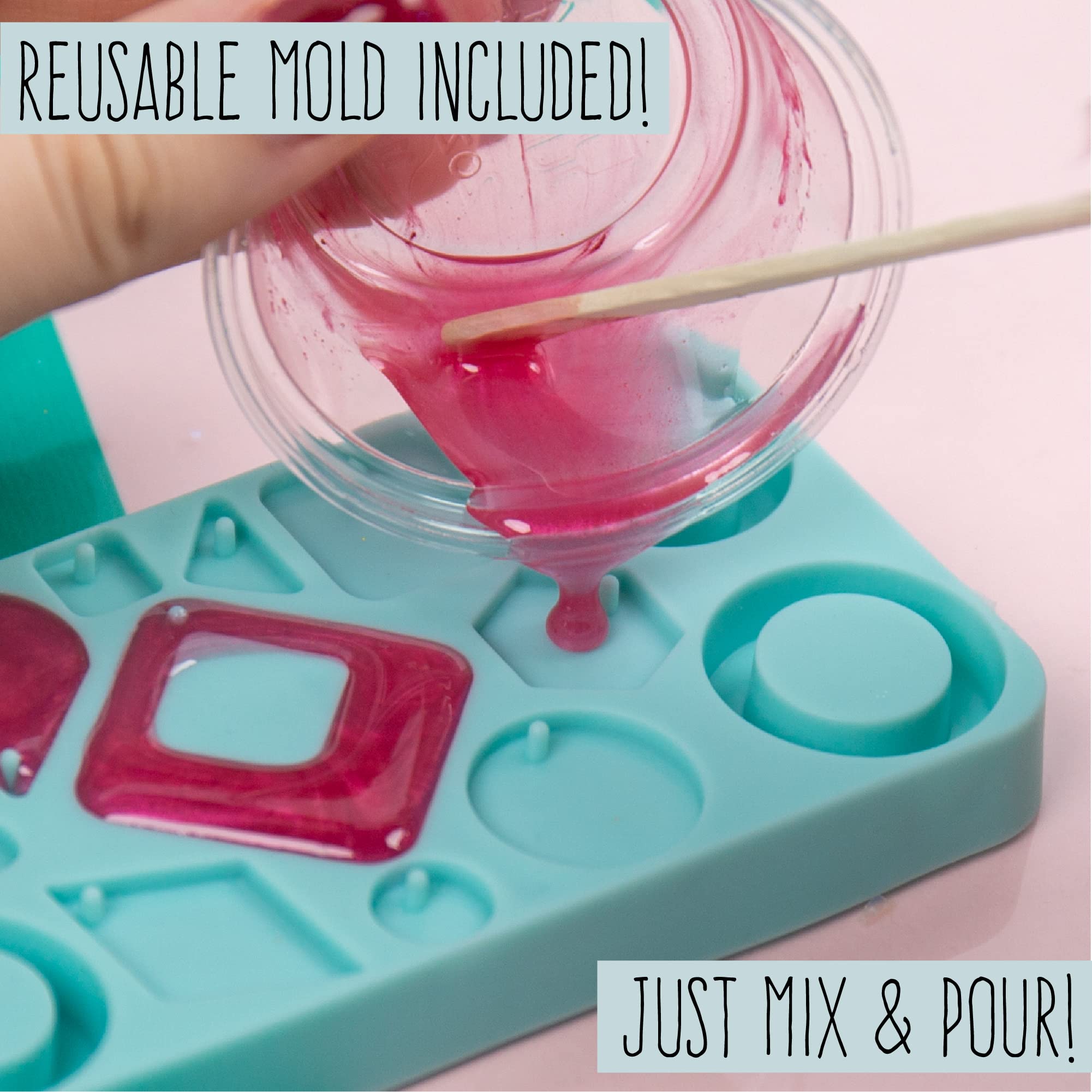 Foto 6 | Kit De Fabricación De Joyas De Resina Stmt Diy Con Moldes Para Niñas Adolescentes - Venta Internacional.