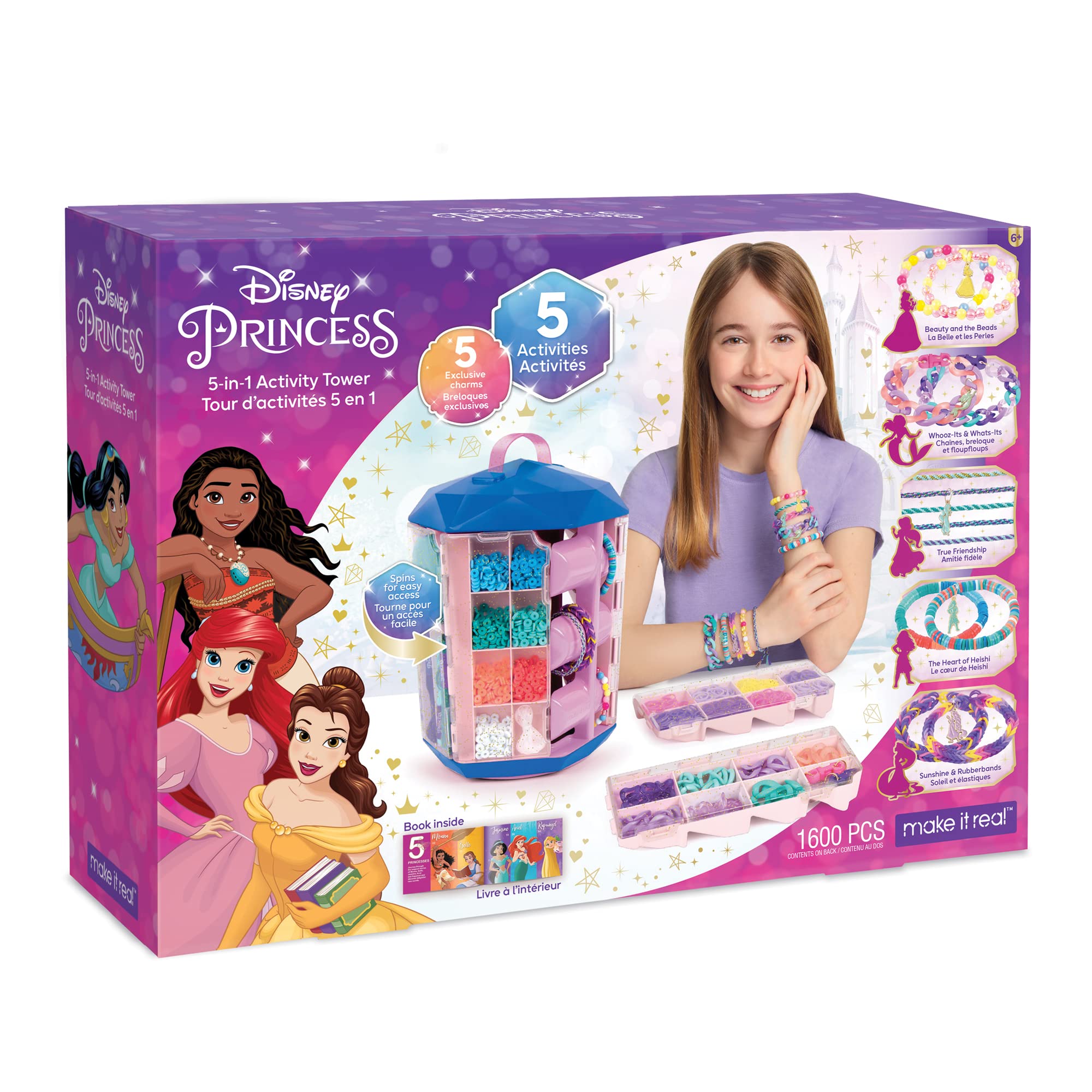 Foto 3 pulgar | Activity Tower Disney Princess Make It Real 1600 Piezas, Más De 8 - Venta Internacional.