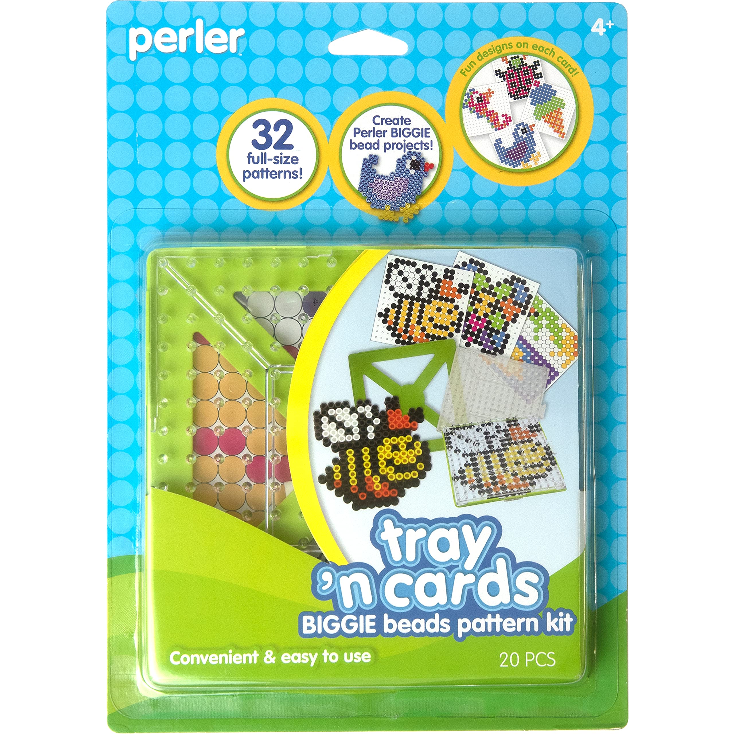 Tarjetas Y Tableros Perforados Fuse Bead Pattern Perler Biggie, 20 Unidades - Venta Internacional.