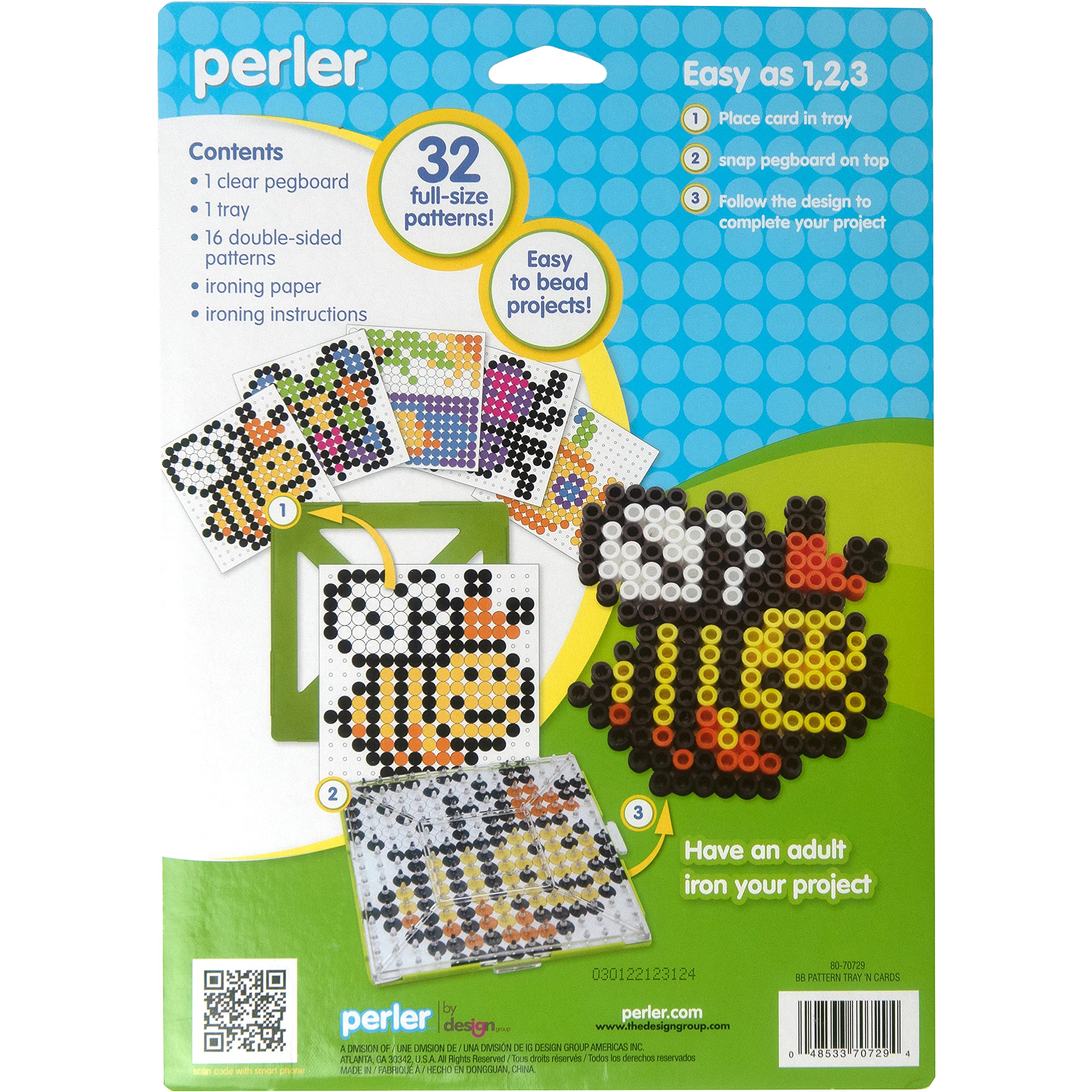 Foto 2 | Tarjetas Y Tableros Perforados Fuse Bead Pattern Perler Biggie, 20 Unidades - Venta Internacional.