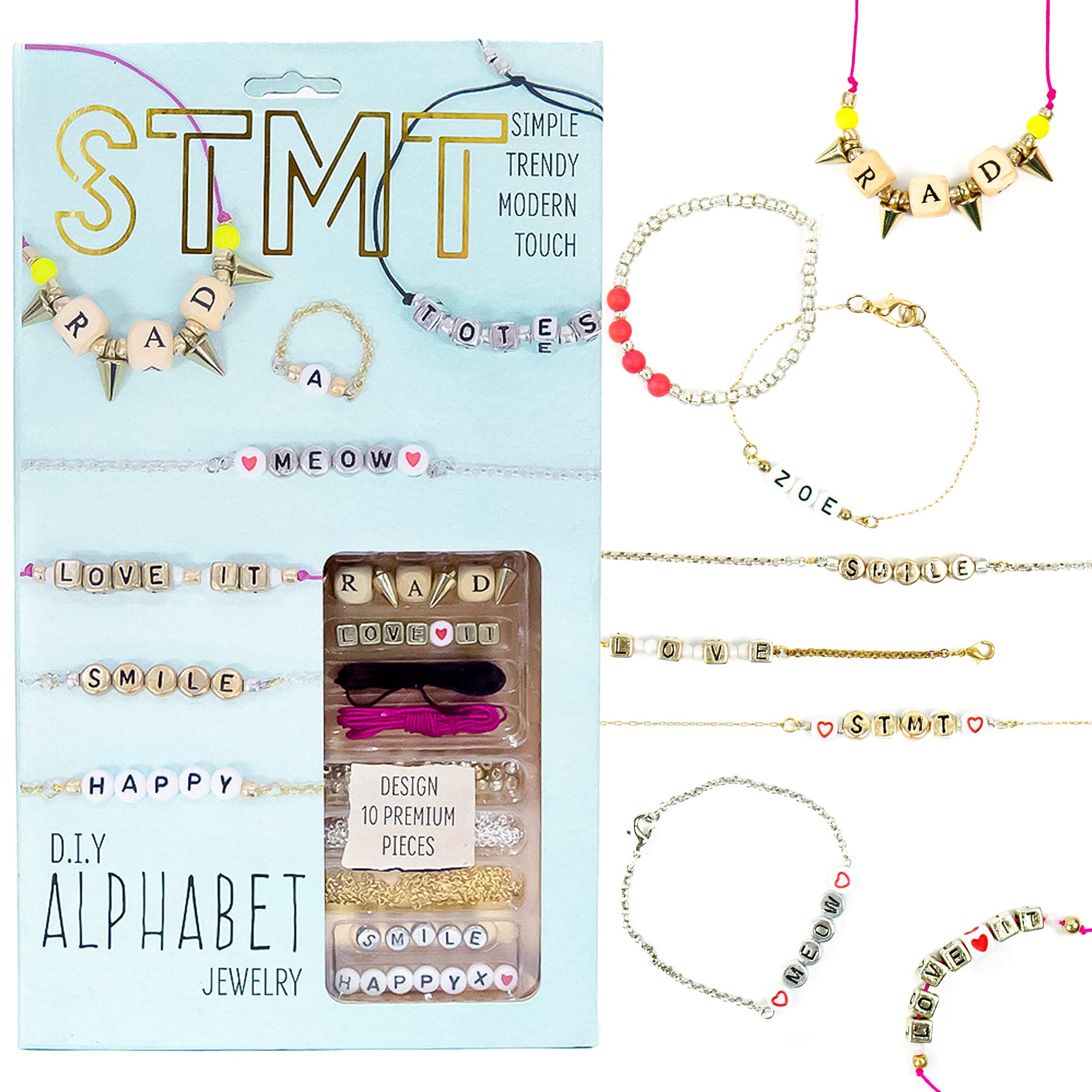 Set De Joyas Stmt Diy Alphabet Para Niños Y Adolescentes De 8 A 11 Años - Venta Internacional.