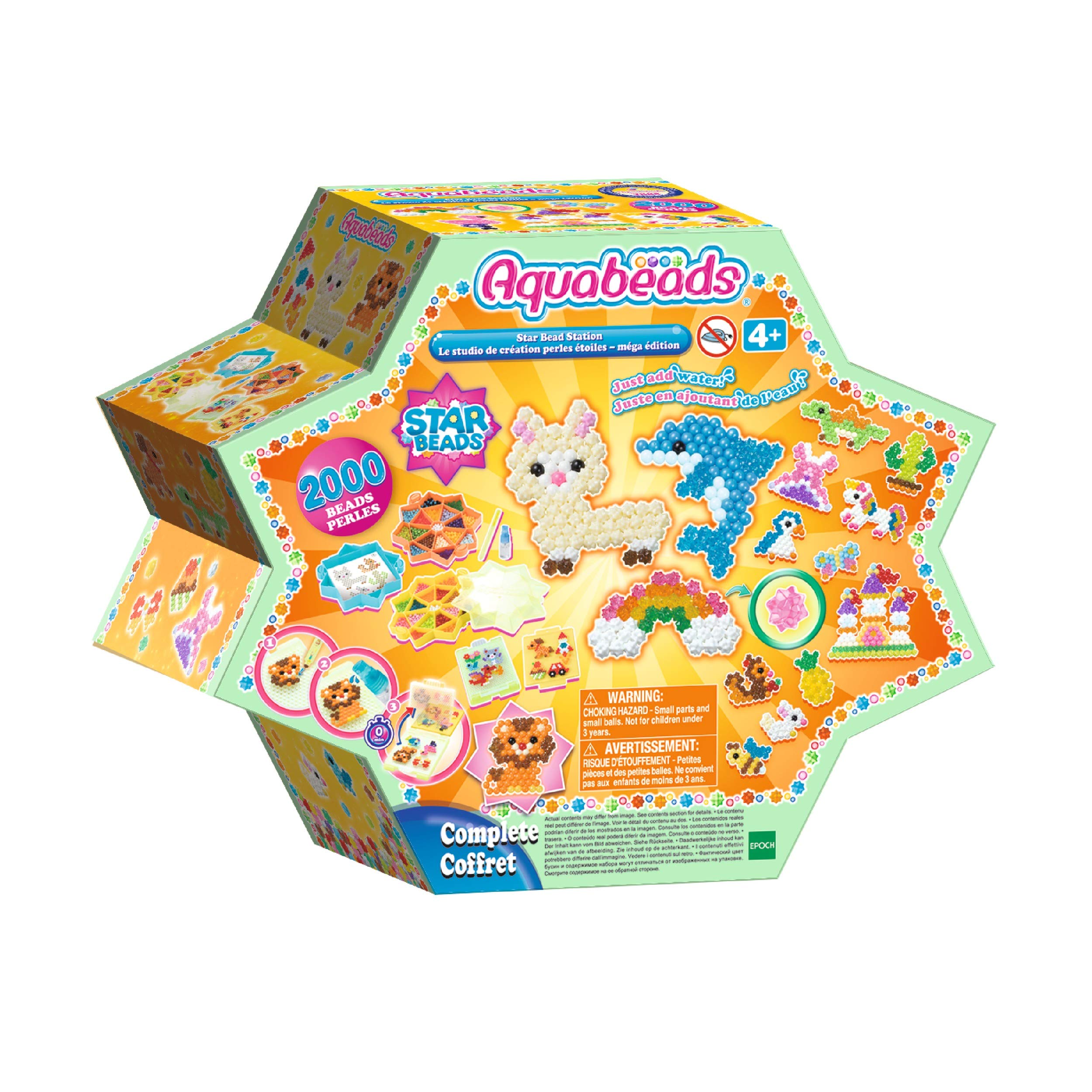 Kit De Abalorios Aquabeads Star Bead Station Con Más De 2000 Cuentas Para Niños De 4 Años O Más - Venta Internacional.