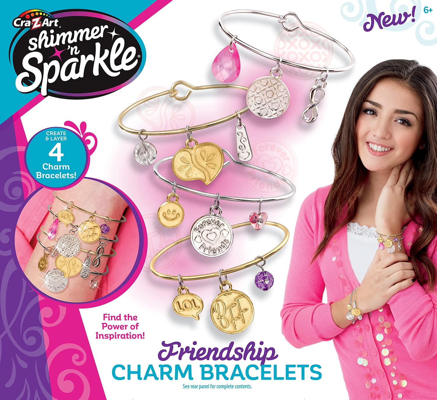 Foto 2 pulgar | Kit De Pulseras Con Dijes Cra-z-art Shimmer 'n Sparkle Trendy - Venta Internacional.