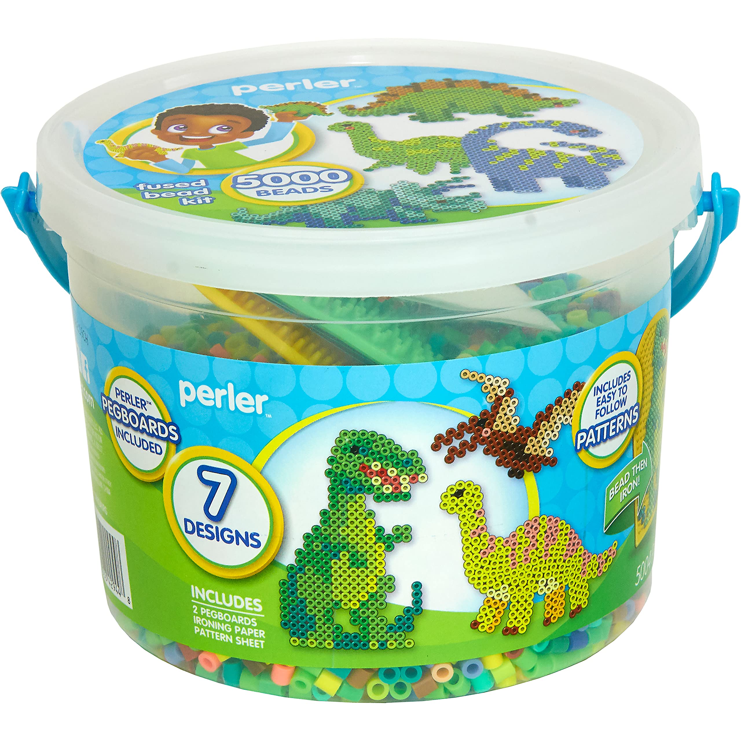 Foto 2 pulgar | Kit De Actividades Craft Bead Bucket Perler Dinosaur 5004 Unidades - Venta Internacional.