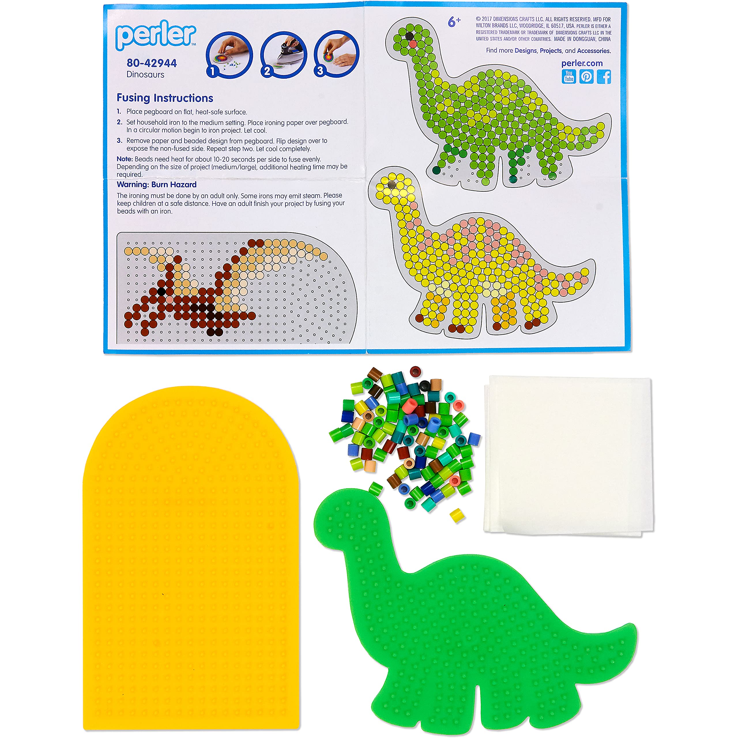 Foto 5 pulgar | Kit De Actividades Craft Bead Bucket Perler Dinosaur 5004 Unidades - Venta Internacional.