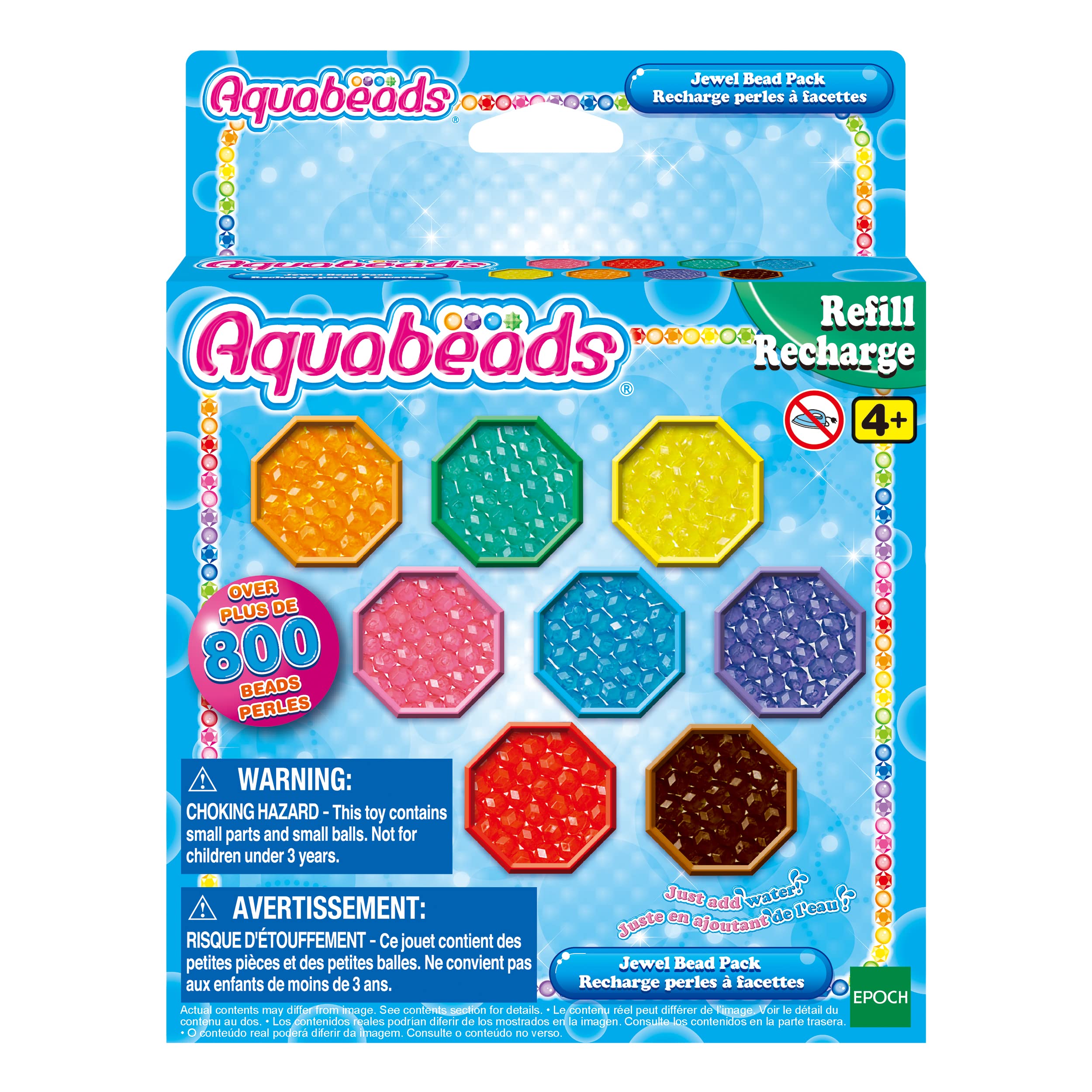 Kit De Recarga De Cuentas Aquabeads Jewel Bead Pack Para Niños Mayores De 4 Años - Venta Internacional.