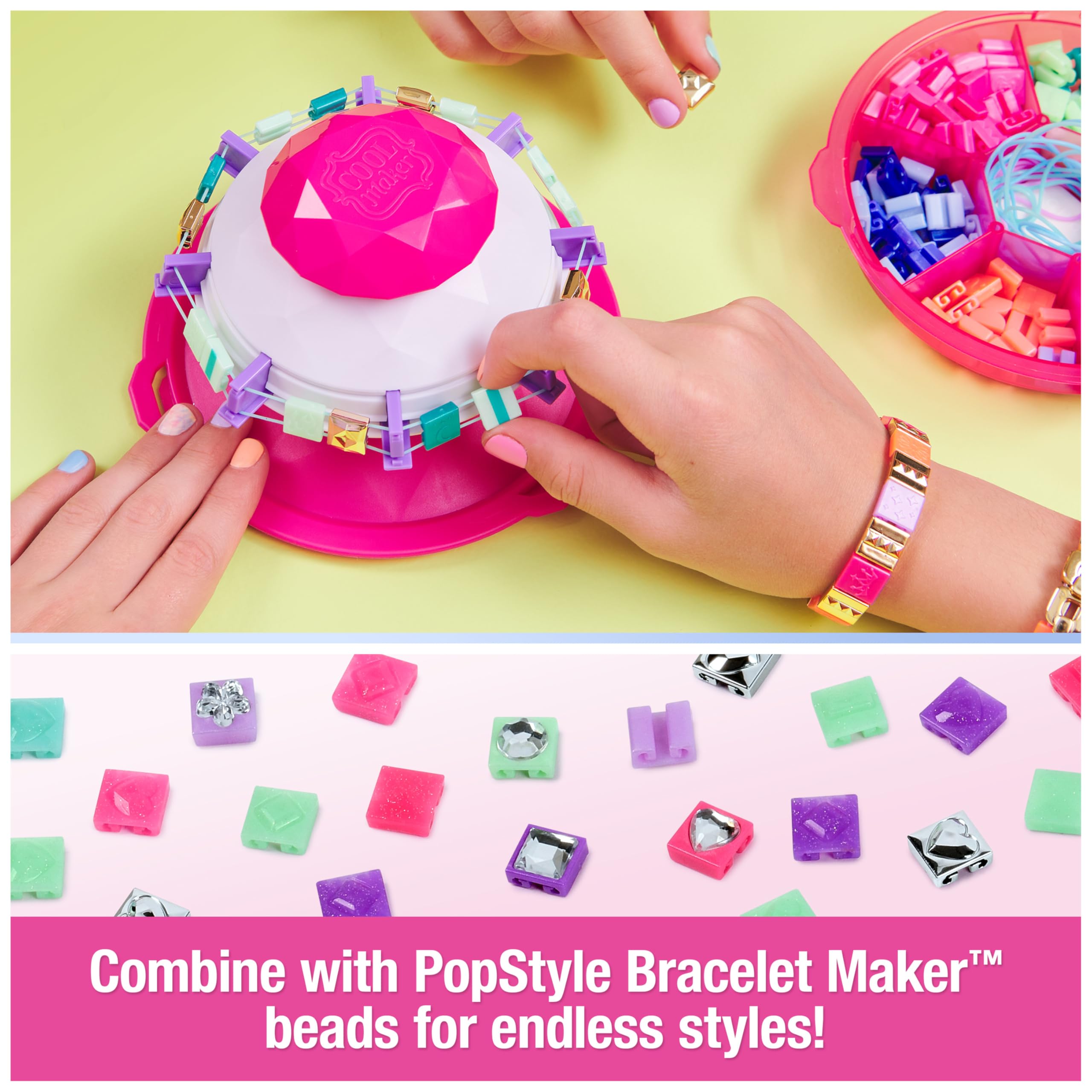 Foto 5 | Paquete De Expansión Para Hacer Pulseras Cool Maker Popstyle Con Más De 50 Cuentas - Venta Internacional.