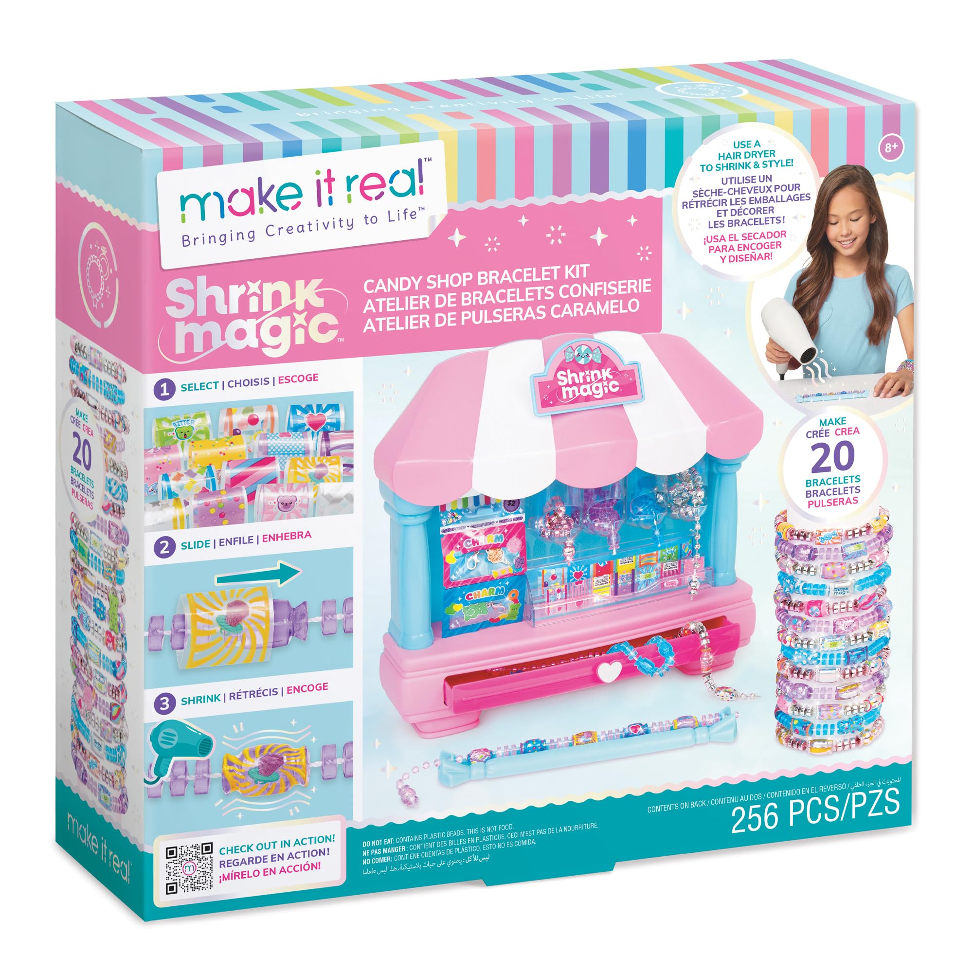 Kit De Pulseras Make It Real Shrink Magic Candy Shop Para Más De 8 Años - Venta Internacional.