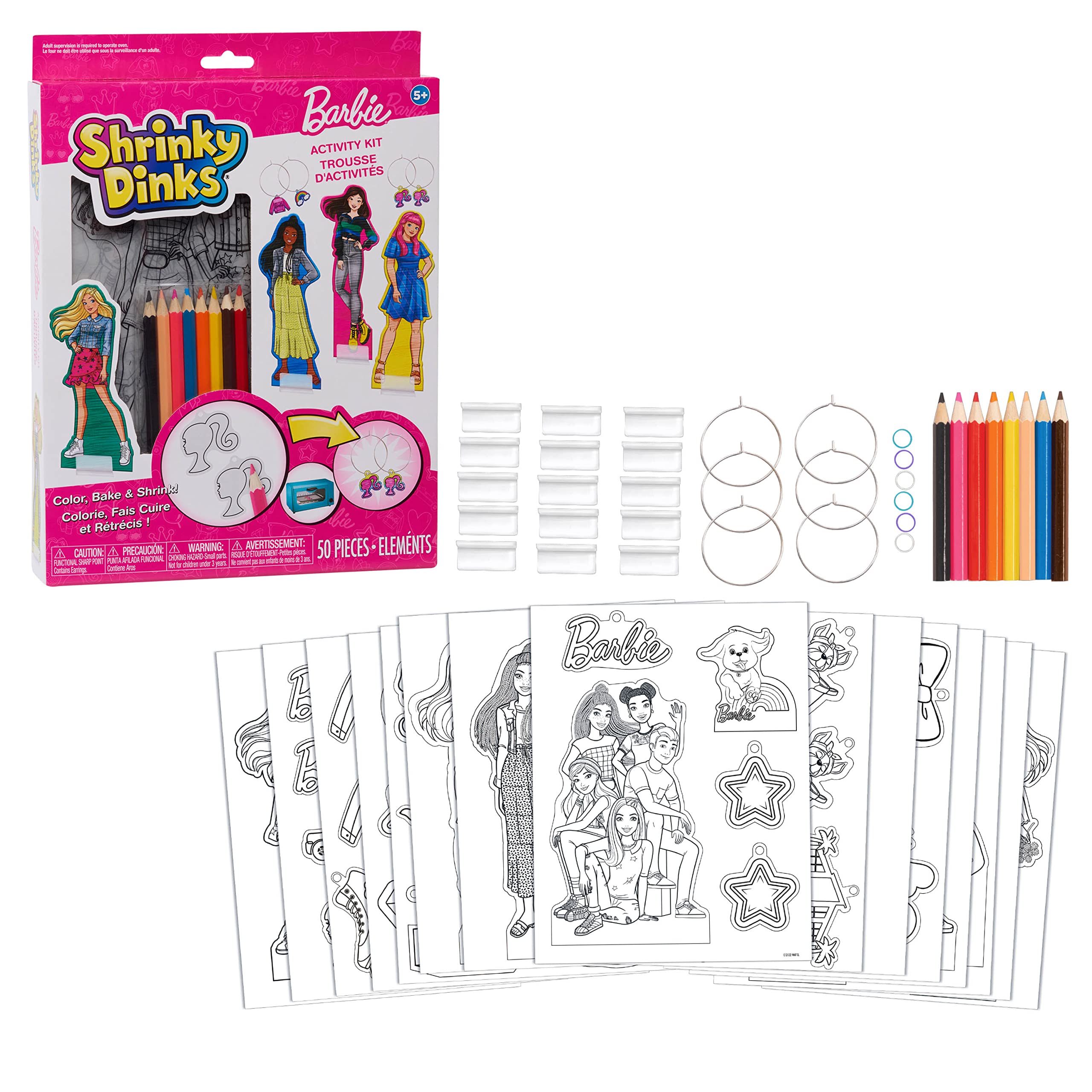 Foto 2 pulgar | Kit Shrinky Dinks Just Play Barbie Con Accesorios Para Más De 5 Años - Venta Internacional.