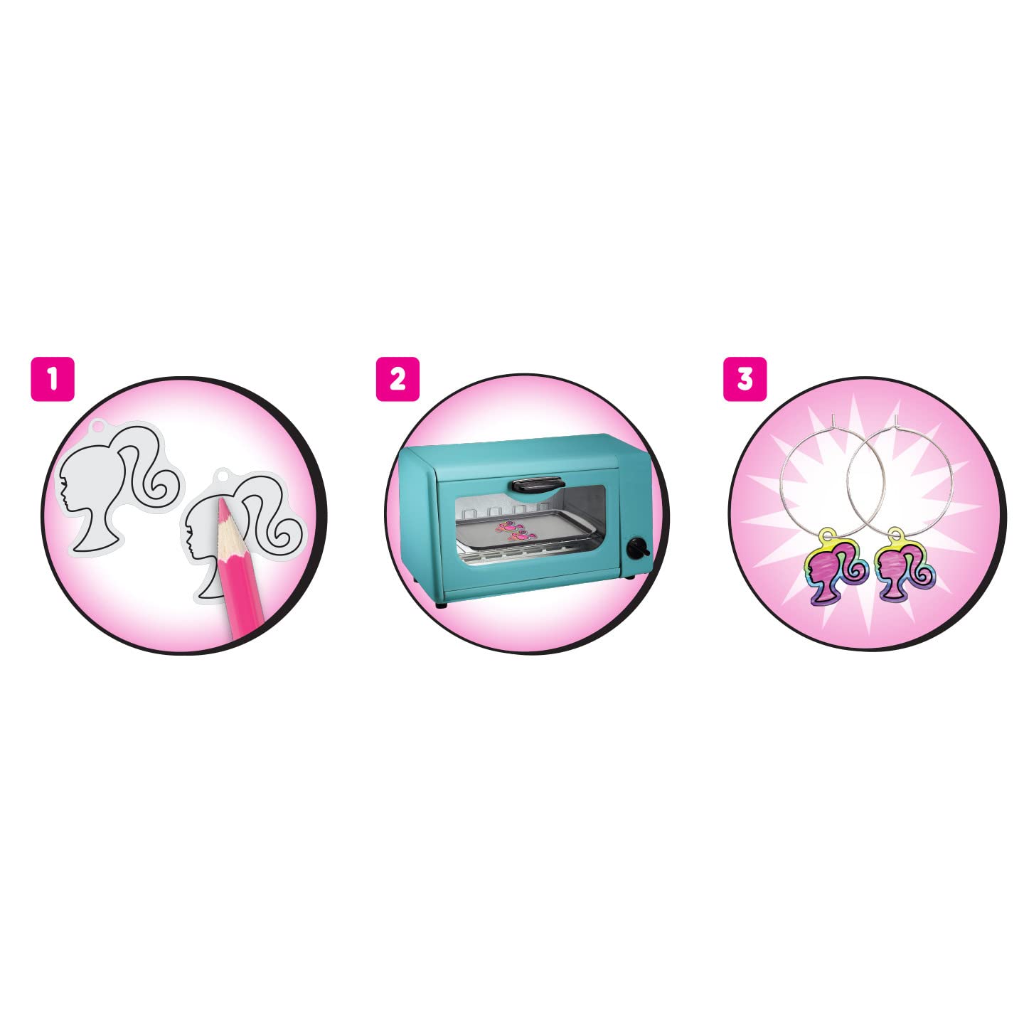 Foto 5 pulgar | Kit Shrinky Dinks Just Play Barbie Con Accesorios Para Más De 5 Años - Venta Internacional.