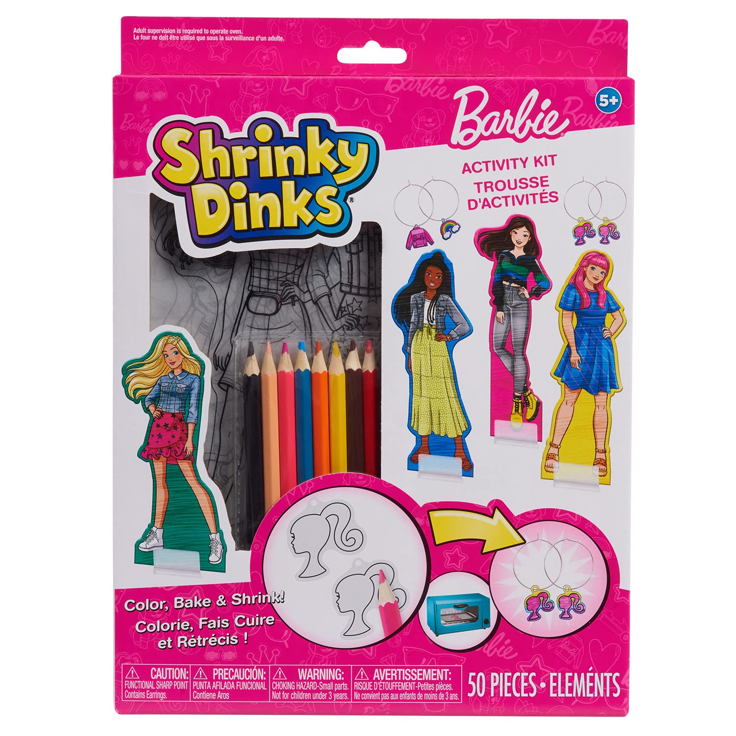 Foto 8 pulgar | Kit Shrinky Dinks Just Play Barbie Con Accesorios Para Más De 5 Años - Venta Internacional.