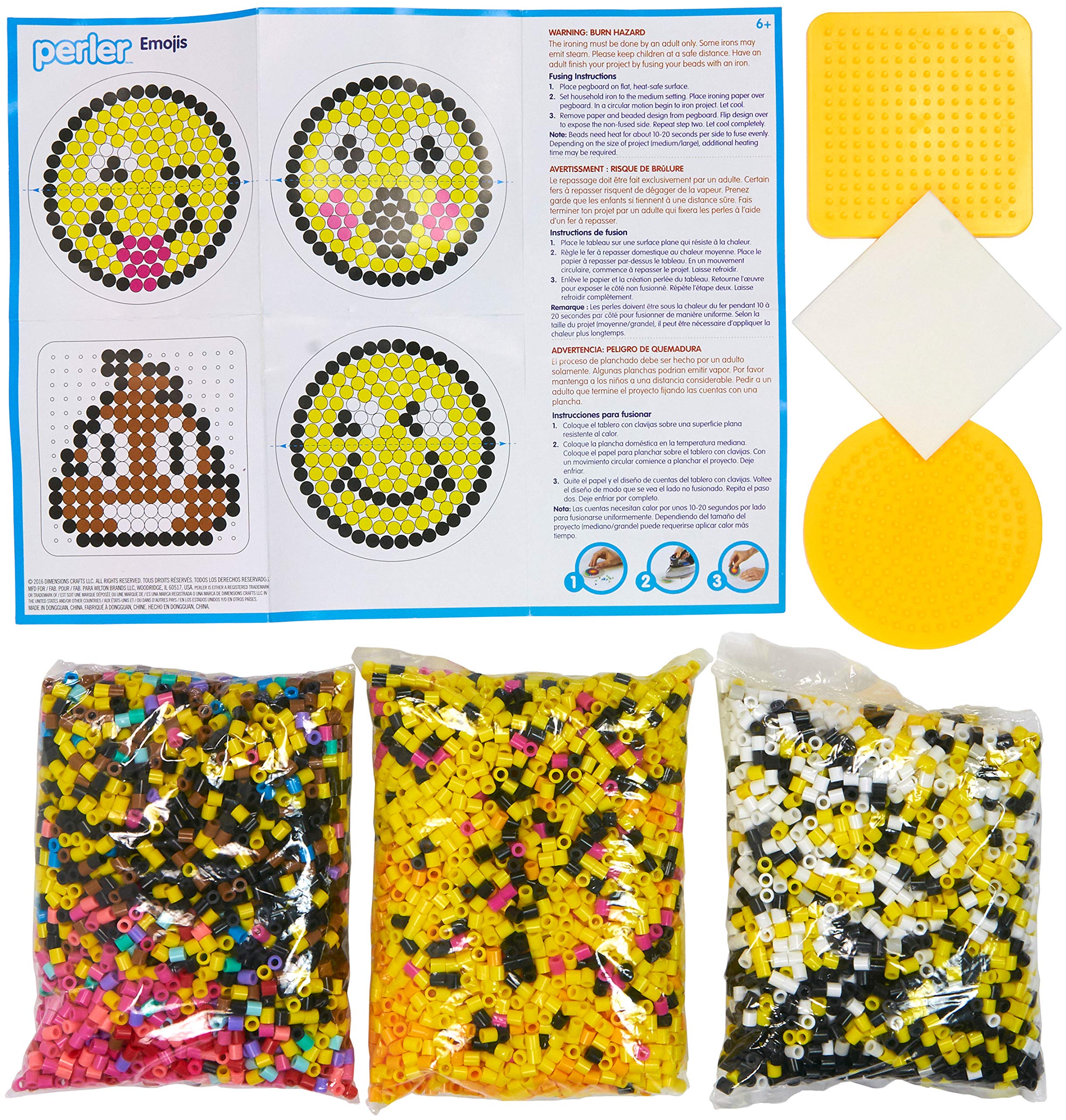 Foto 5 pulgar | Cubo Para Emojis Craft Perler Beads, 8500 Unidades, Con Tableros Perforados Y Estampado - Venta Internacional.