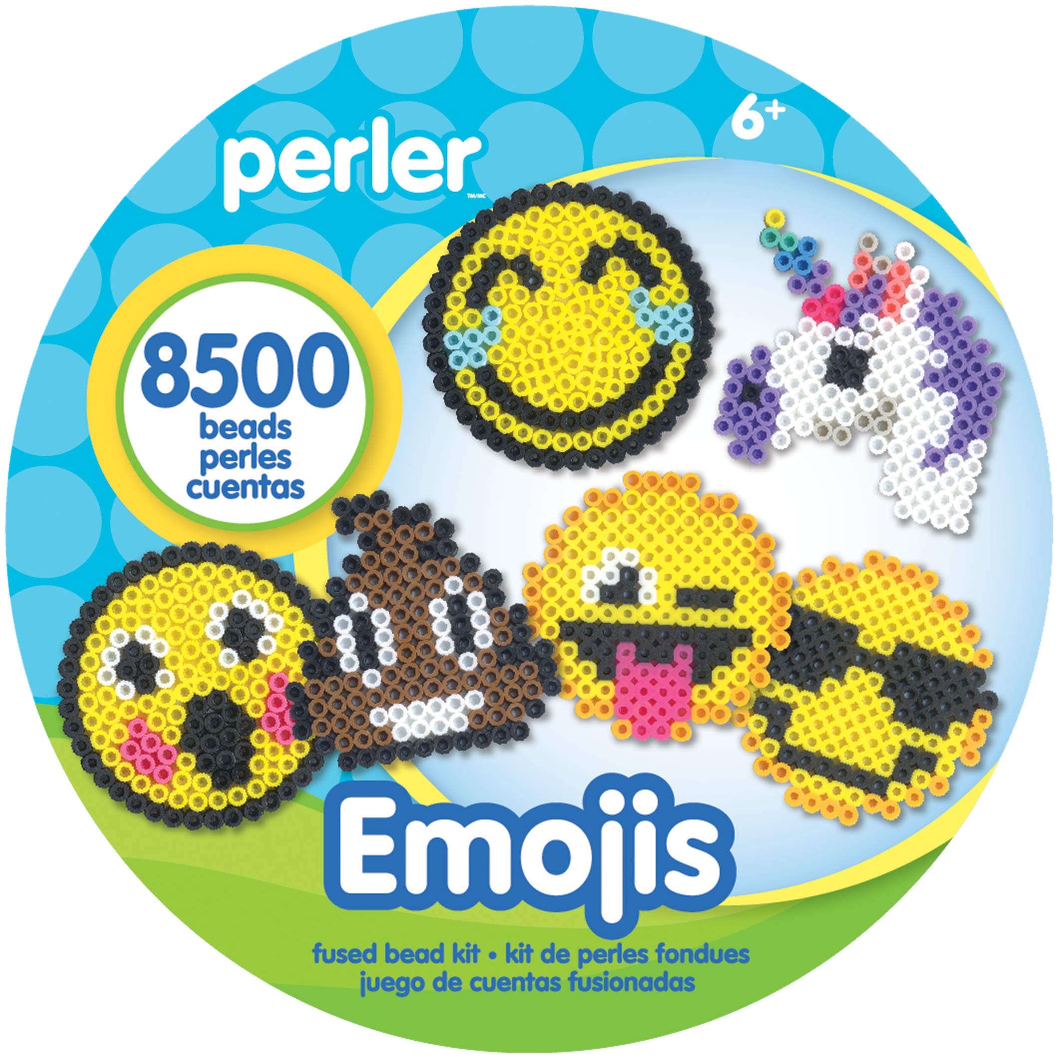 Foto 7 pulgar | Cubo Para Emojis Craft Perler Beads, 8500 Unidades, Con Tableros Perforados Y Estampado - Venta Internacional.