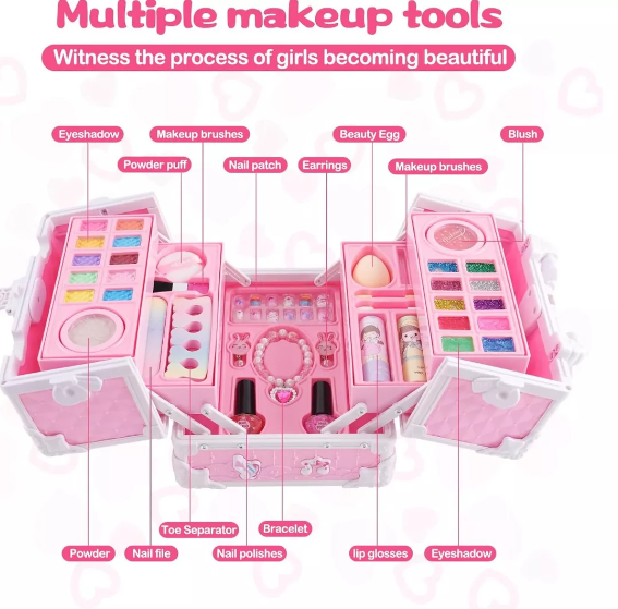 Foto 4 pulgar | Sets De Belleza Juego De Maquillaje Wünd  Lavable Real Para Niñas