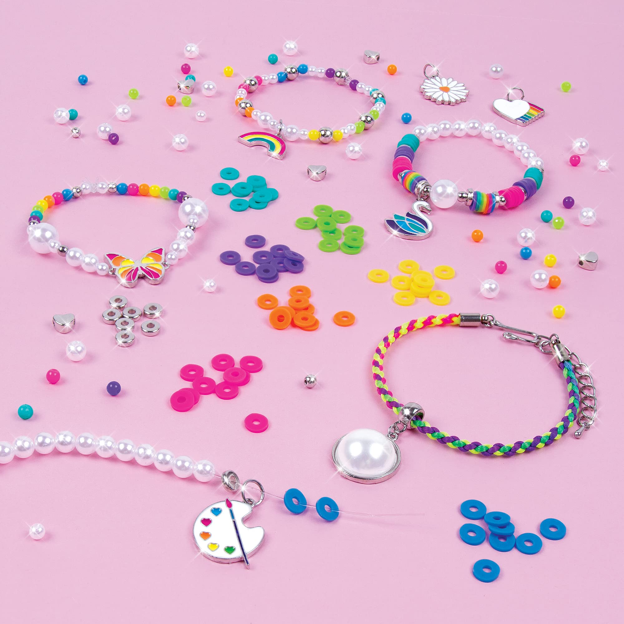 Foto 4 | Set Para Hacer Joyas Make It Real Rainbows & Pearls Para Más De 8 Años - Venta Internacional.