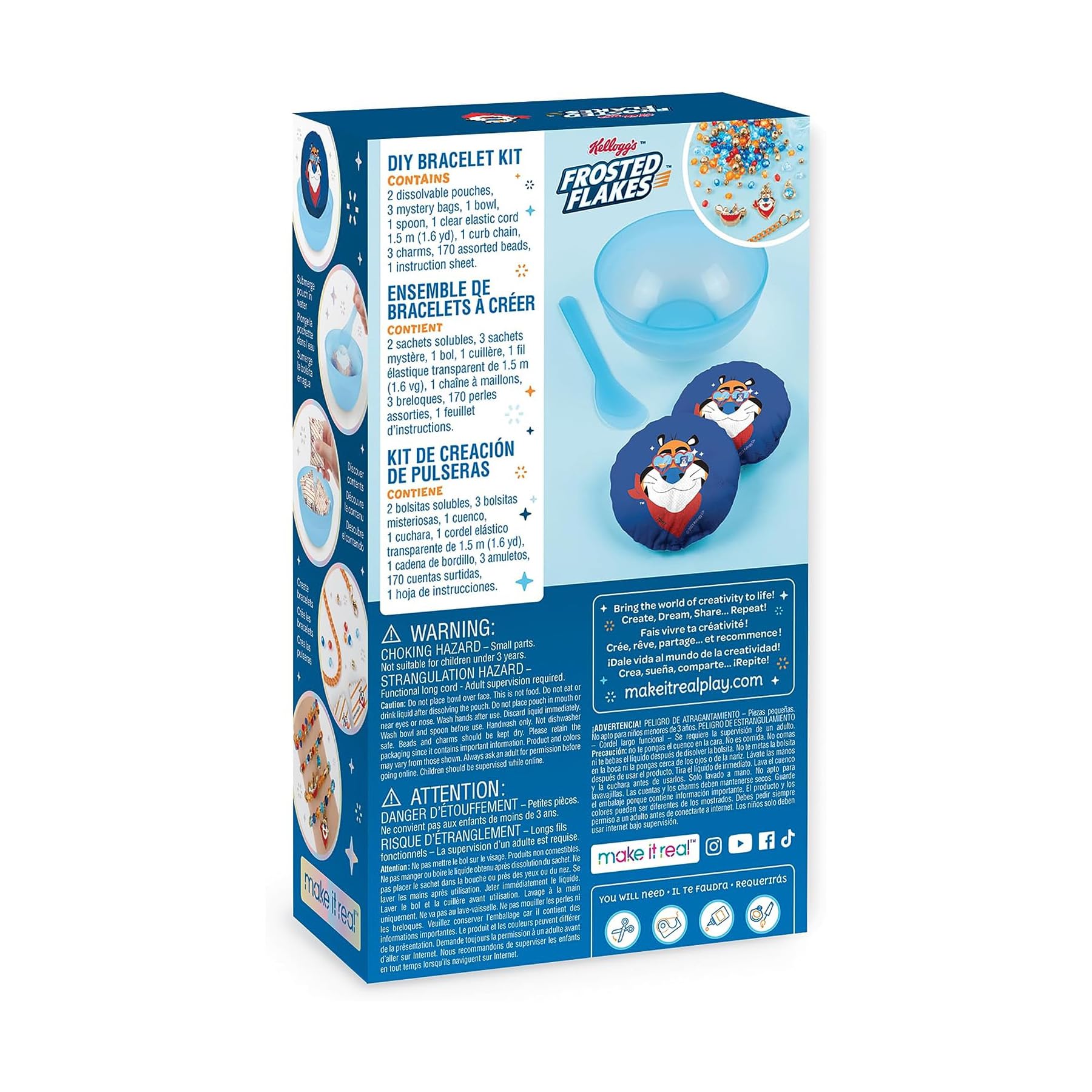 Foto 5 pulgar | Kit De Pulseras Make It Real Kellogg's Clearlsly Cute Frosted Flakes - Venta Internacional.