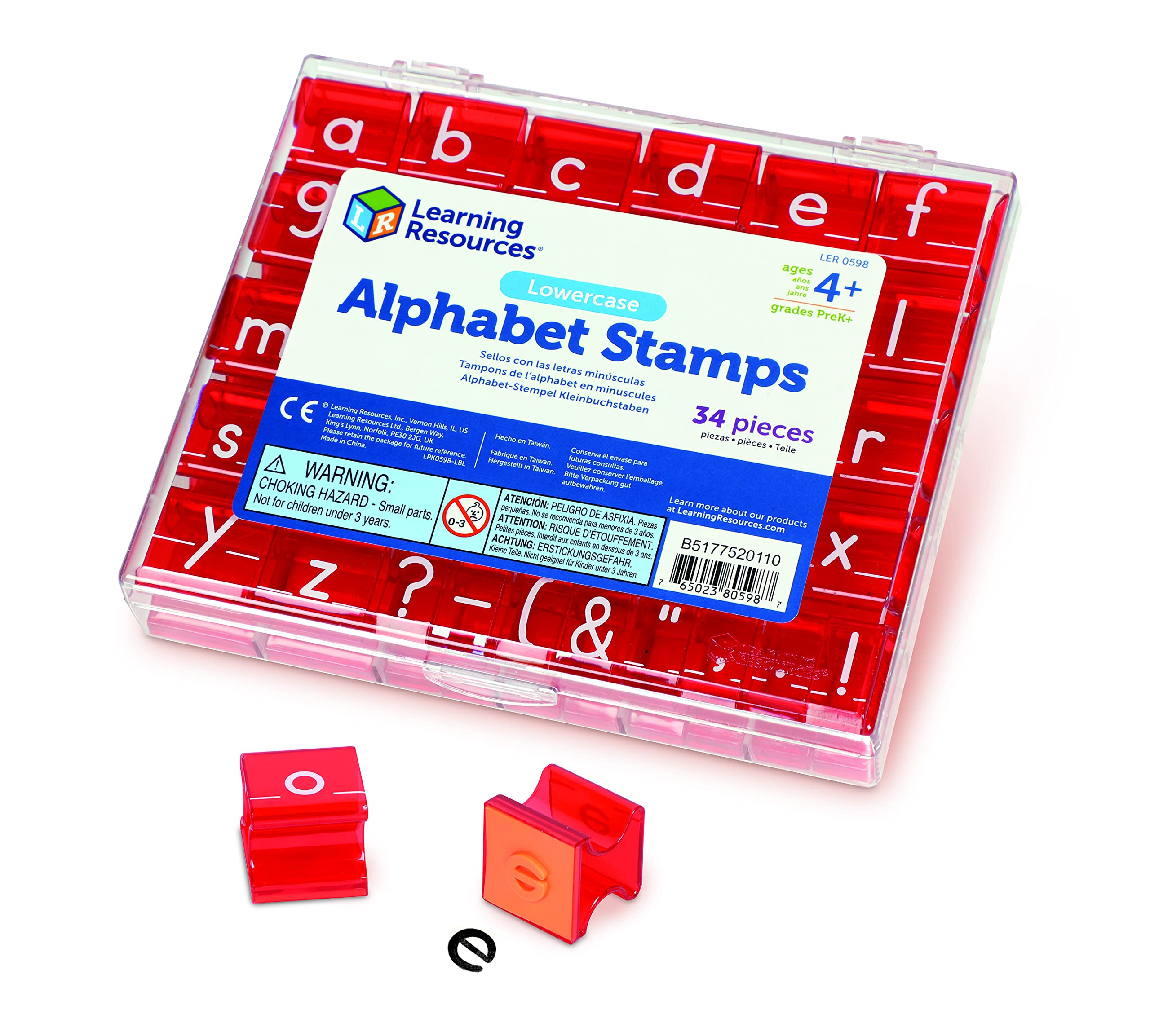 Foto 2 pulgar | Alphabet Stamps Learning Resources, En Minúscula, 34 Unidades - Venta Internacional.