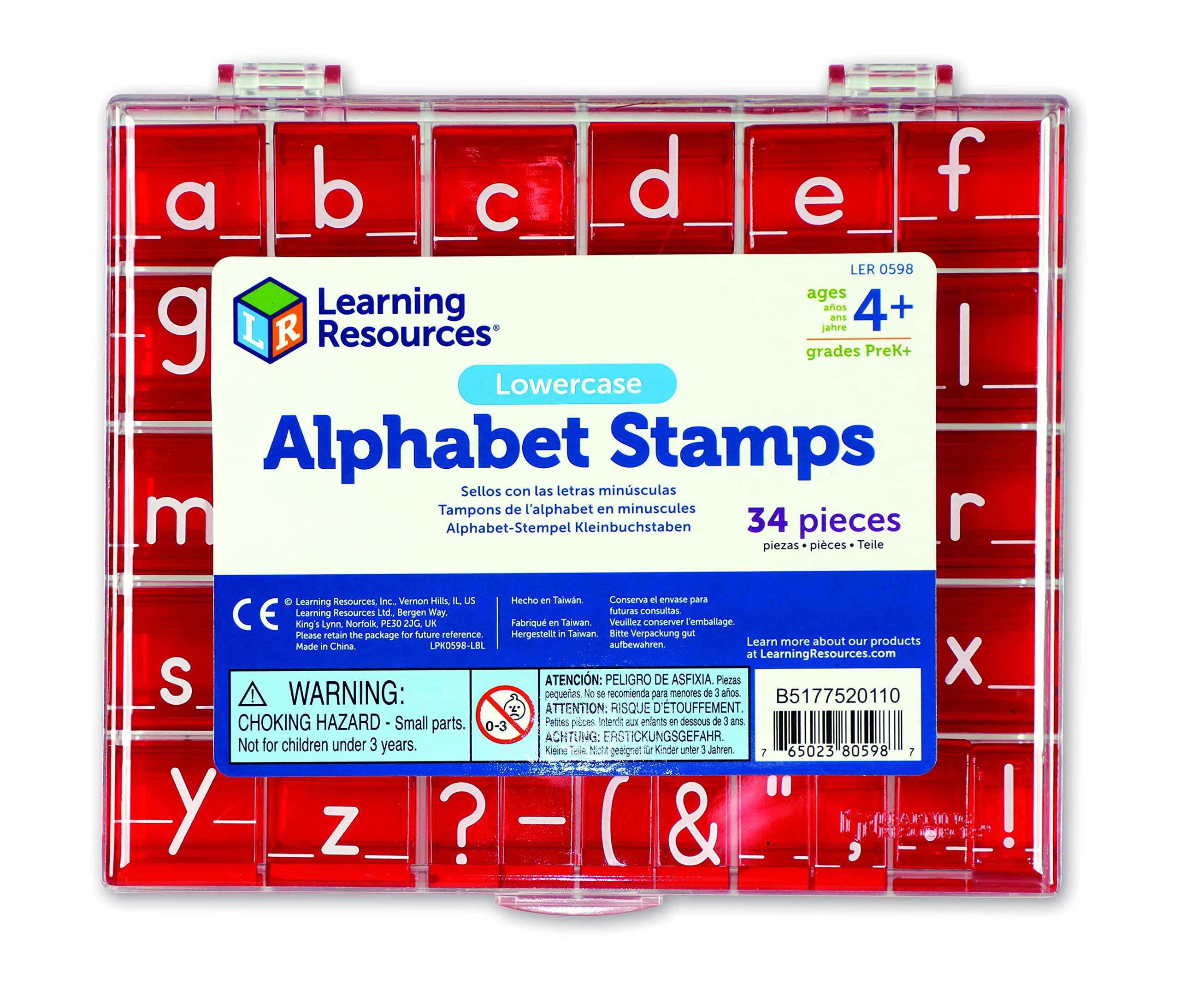 Foto 5 pulgar | Alphabet Stamps Learning Resources, En Minúscula, 34 Unidades - Venta Internacional.