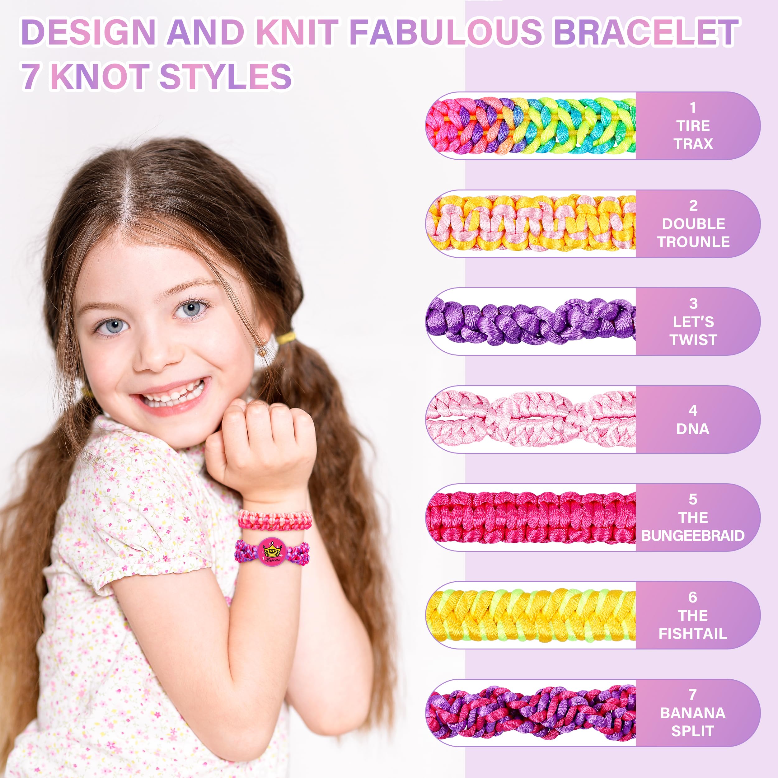 Foto 2 | Kit De Fabricación De Pulseras De Amistad Dpai Para Niñas Mayores De 6 Años - Venta Internacional.