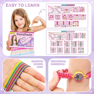 Foto 4 | Kit De Fabricación De Pulseras De Amistad Dpai Para Niñas Mayores De 6 Años - Venta Internacional.