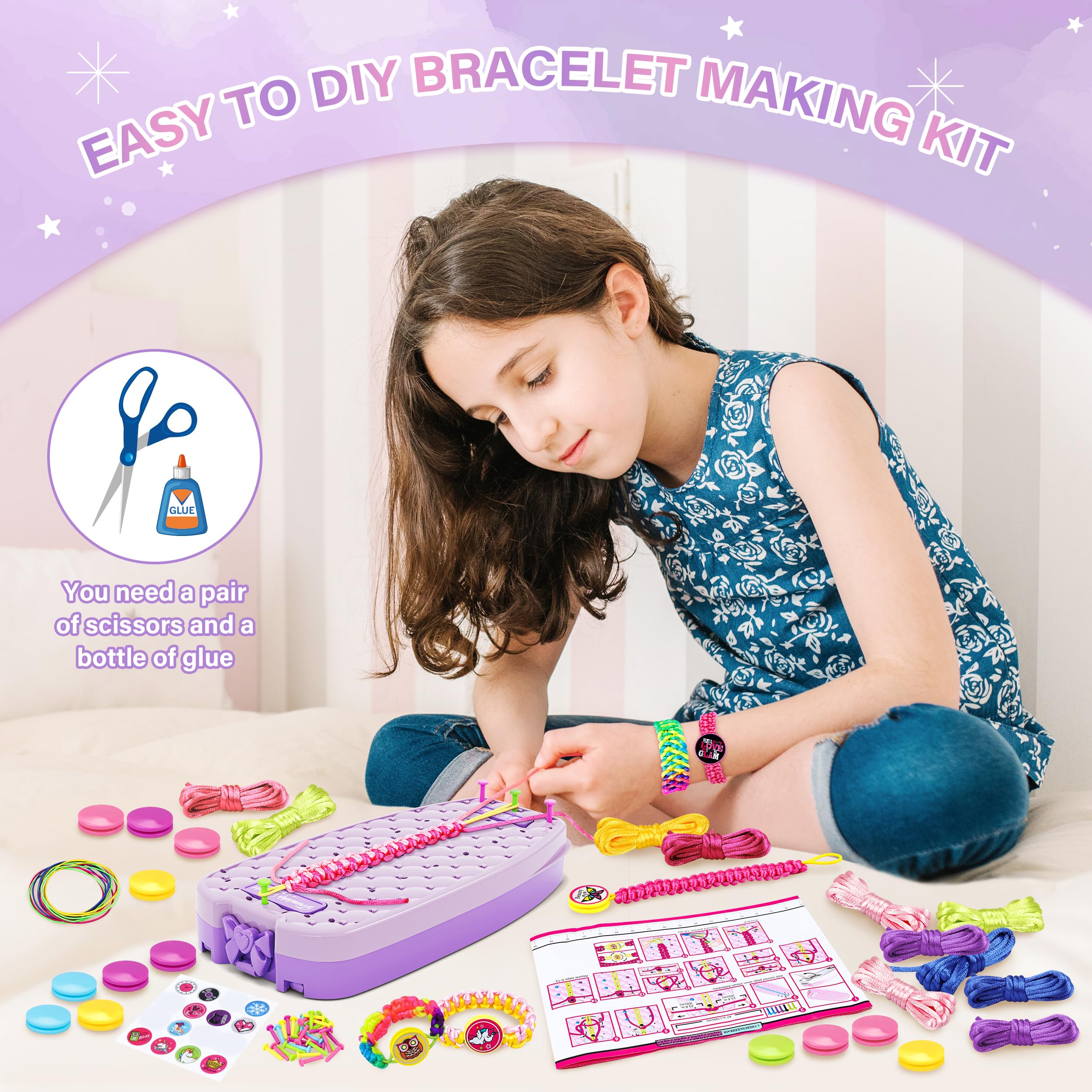 Foto 6 | Kit De Fabricación De Pulseras De Amistad Dpai Para Niñas Mayores De 6 Años - Venta Internacional.