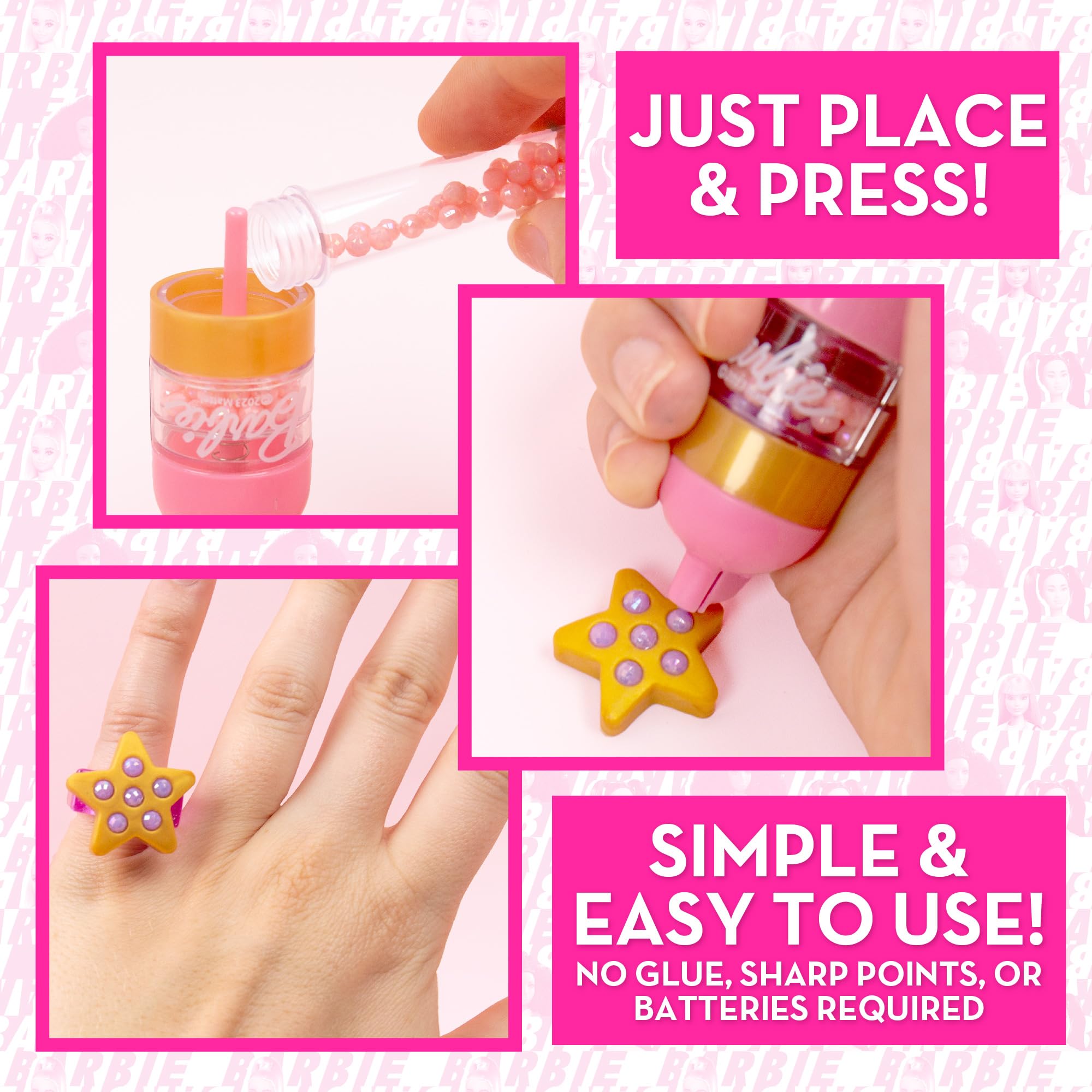 Foto 5 pulgar | Kit Para Hacer Joyas Barbie Sparkling Bling Con Estuche De Almacenamiento 6+ - Venta Internacional.