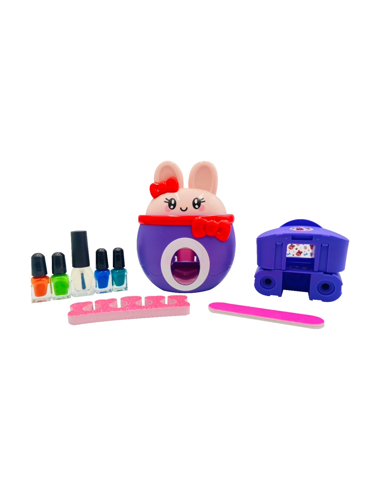 Foto 2 pulgar | Set De Uñas Infantil Morado