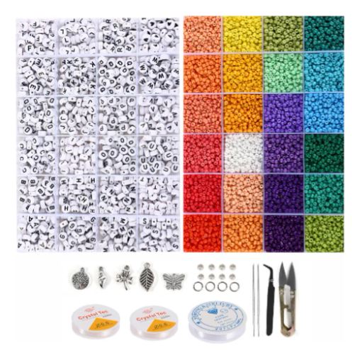 Foto 2 pulgar | Kit Xtellar Para Hacer Pulseras, Collares De Cuentas Multicolor