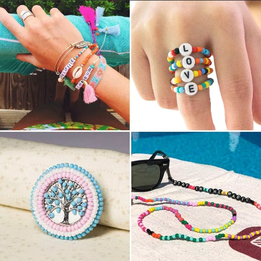 Foto 5 pulgar | Kit Xtellar Para Hacer Pulseras, Collares De Cuentas Multicolor
