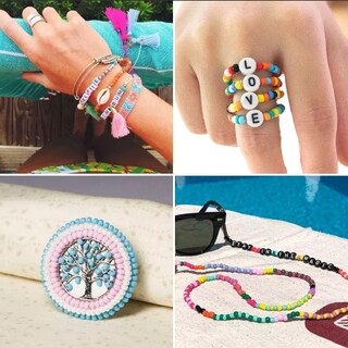 Foto 4 | Kit Xtellar Para Hacer Pulseras, Collares De Cuentas Multicolor