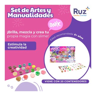 Foto 3 | Set De Artes Y Manualidades Ruz (onix Magic Slime Multicolor)