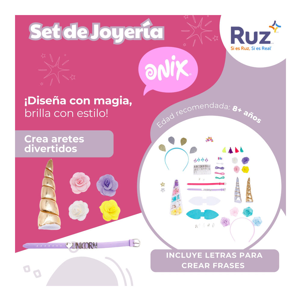 Foto 4 pulgar | Set De Joyería Ruz Onix Magic Fashion Set (pulseras Y Diademas)