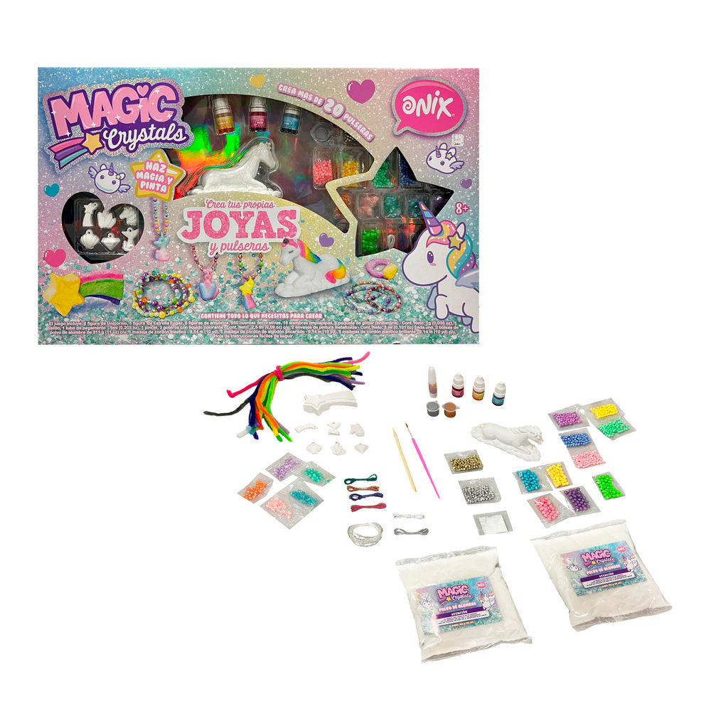 Set De Manualidades Ruz Onix Magic Crystals (unicornio Joyas Y Pulseras)