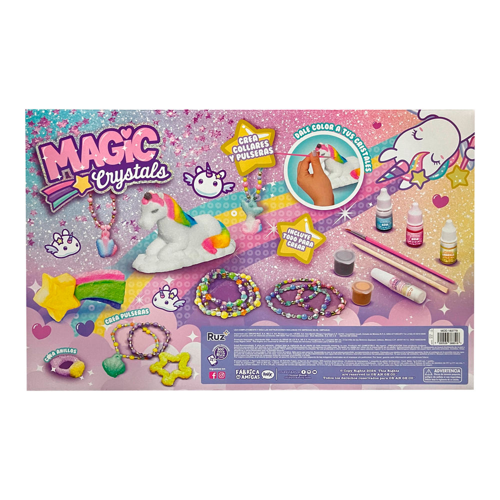 Foto 2 | Set De Manualidades Ruz Onix Magic Crystals (unicornio Joyas Y Pulseras)