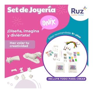 Foto 3 | Set De Manualidades Ruz Onix Magic Crystals (unicornio Joyas Y Pulseras)