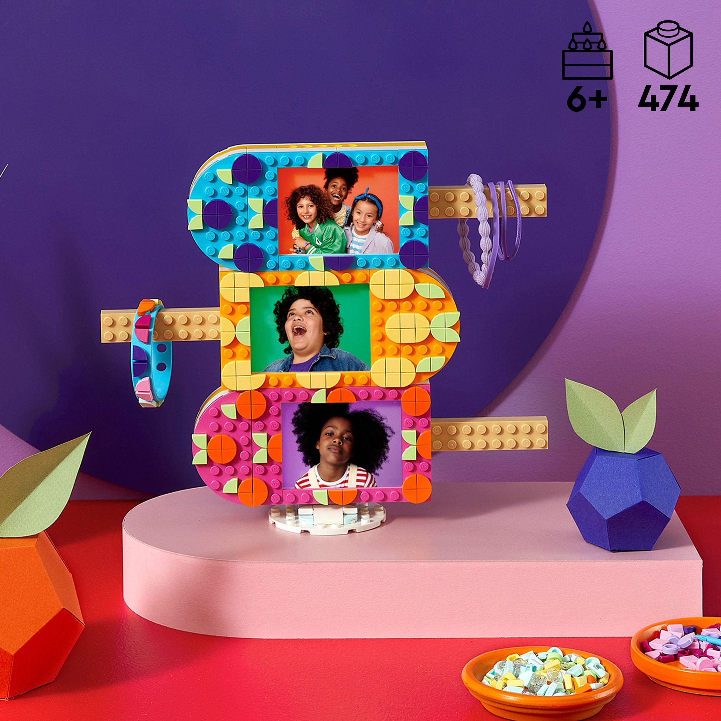 Foto 2 | Kit De Manualidades Lego  Dots Con Marcos Para Fotos De Helado Y Brazalete 41956 - Venta Internacional.