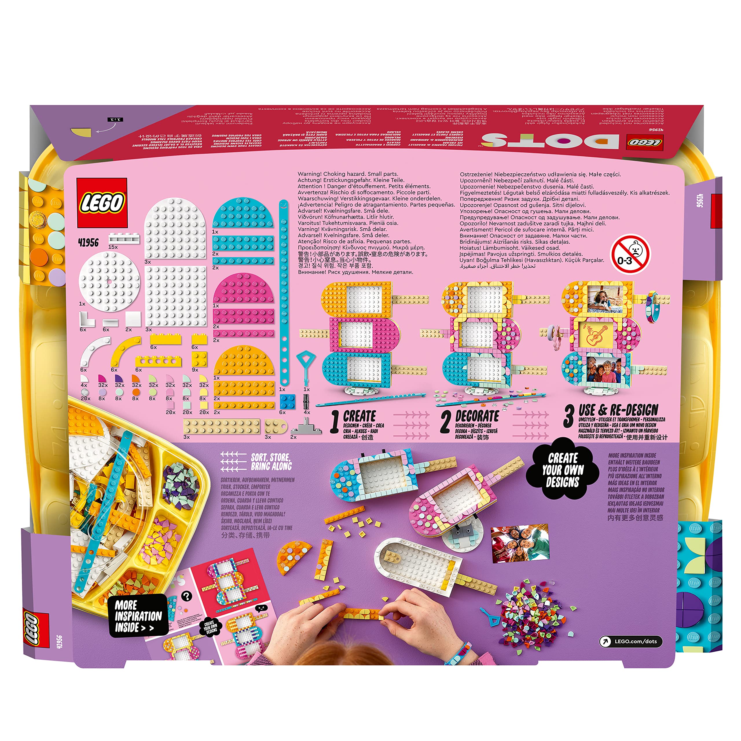 Foto 8 pulgar | Kit De Manualidades Lego  Dots Con Marcos Para Fotos De Helado Y Brazalete 41956 - Venta Internacional.