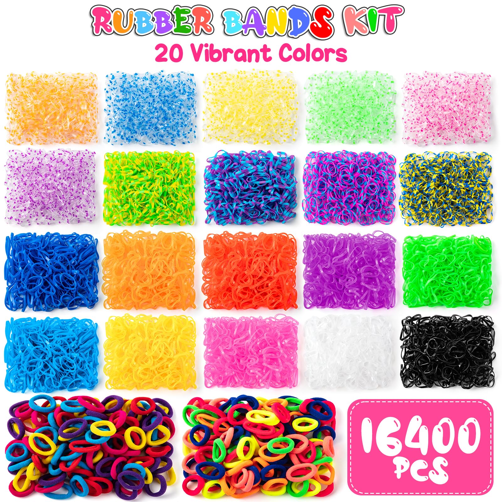 Foto 3 pulgar | Kit De Bandas De Goma Sundaymot 18000+ Con Bolsa De Lona Para Niños - Venta Internacional.