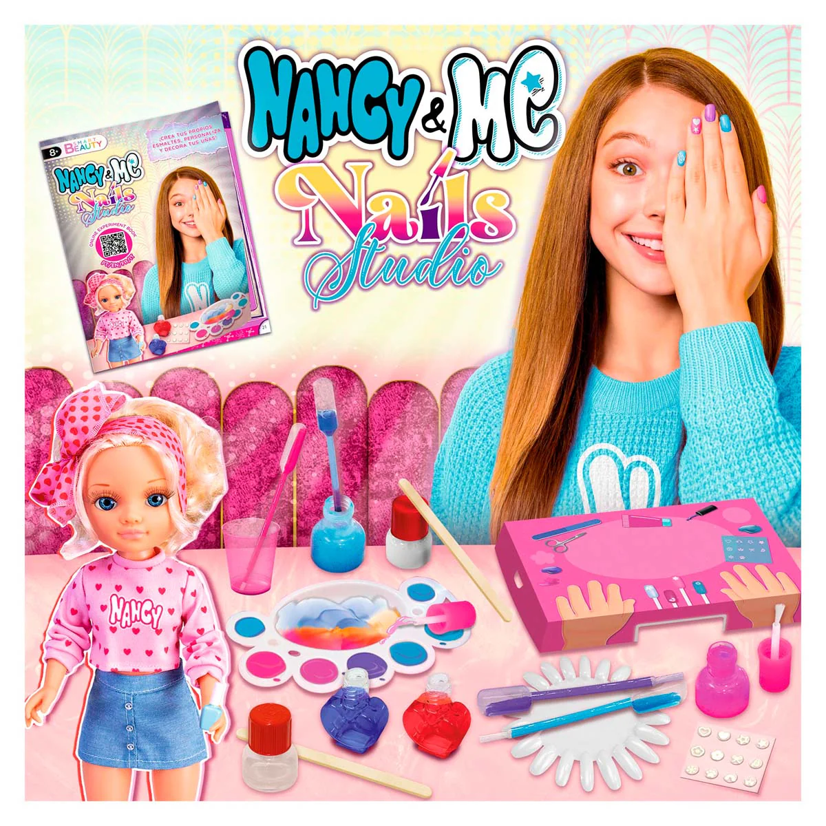 Foto 4 pulgar | Estudio De Uñas Nancy And Me, Kit De Manicura Con Stickers