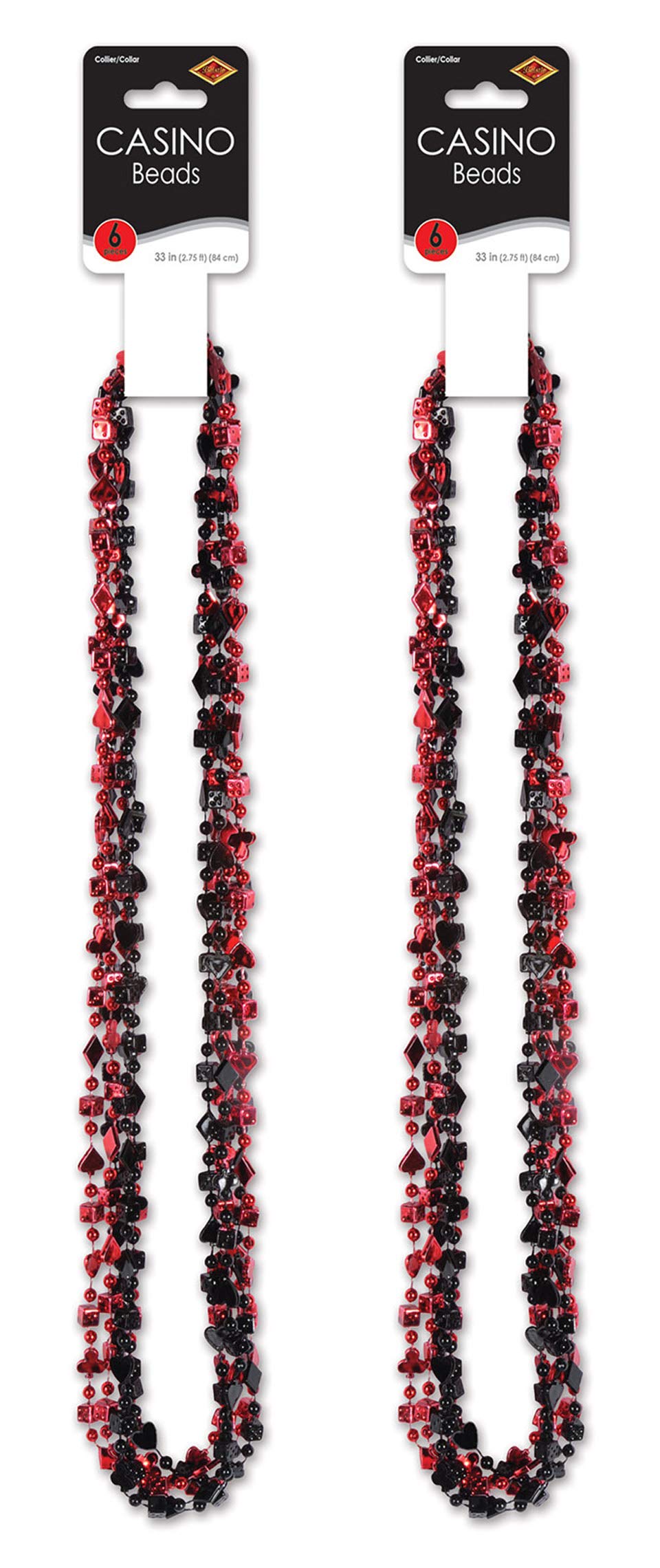 Foto 3 pulgar | Collar Beistle Beaded Casino, Paquete De 2 Unidades, 84 Cm De Largo - Venta Internacional.