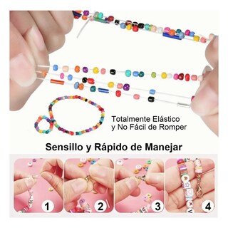 Foto 3 | Kits Para Hacer Pulseras De Collar De Bricolaje 6000 Pcs Eo Safe Imports Esi-19778 Multicolor