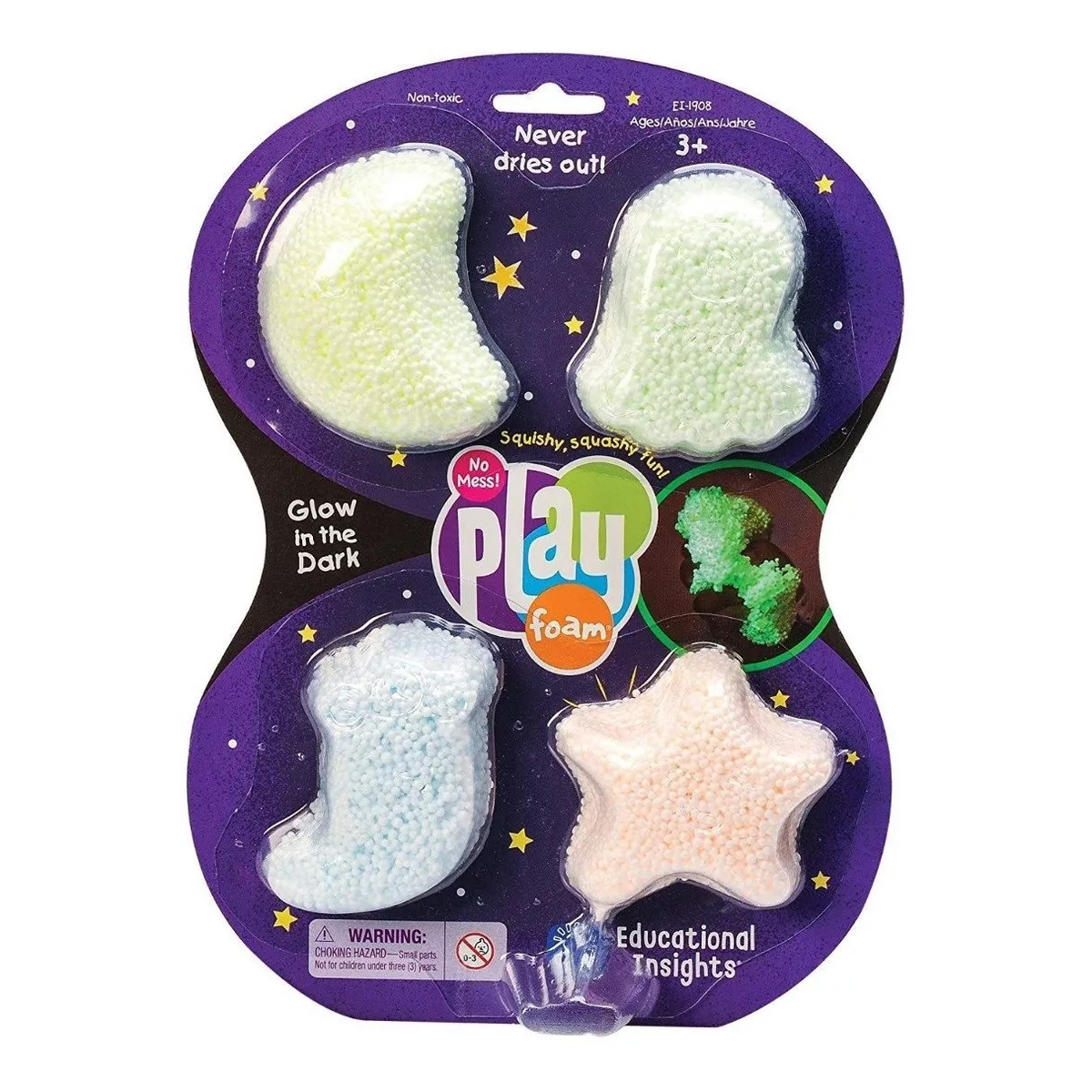 Foto 2 pulgar | Playfoam Educational Insights Glow In The Dark 4 Piezas