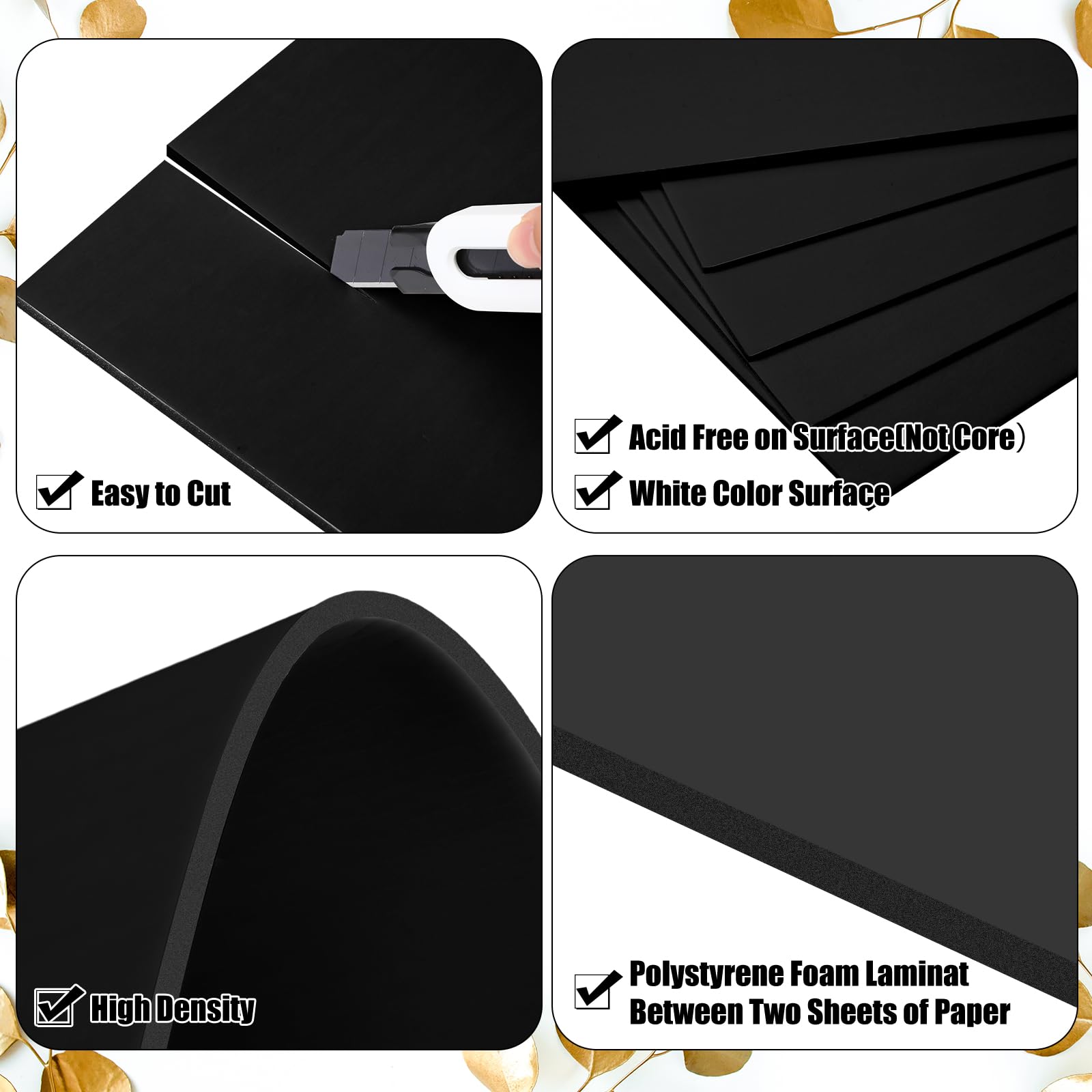 Foto 4 pulgar | Placas de Espuma Frienda Negro 50 Piezas - Venta Internacional
