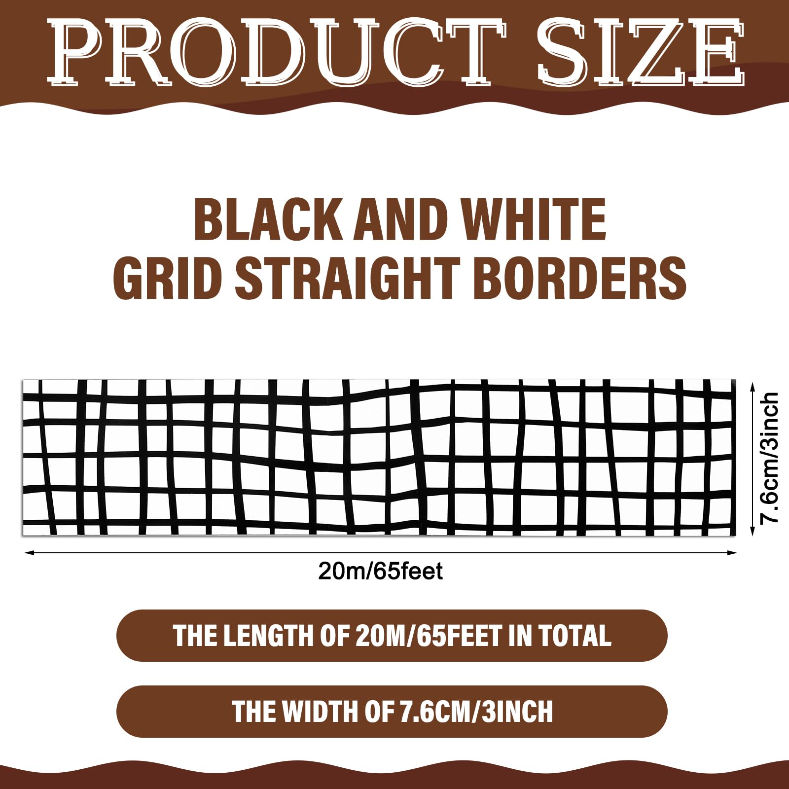 Foto 3 pulgar | Tablón De Anuncios Borders Zonon Con Lunares Blancos Y Negros, 20 M - Venta Internacional.